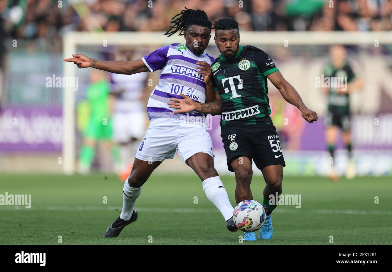 BUDAPEST, HUNGARY - MARCH 6: Anderson Esiti of Ferencvarosi TC