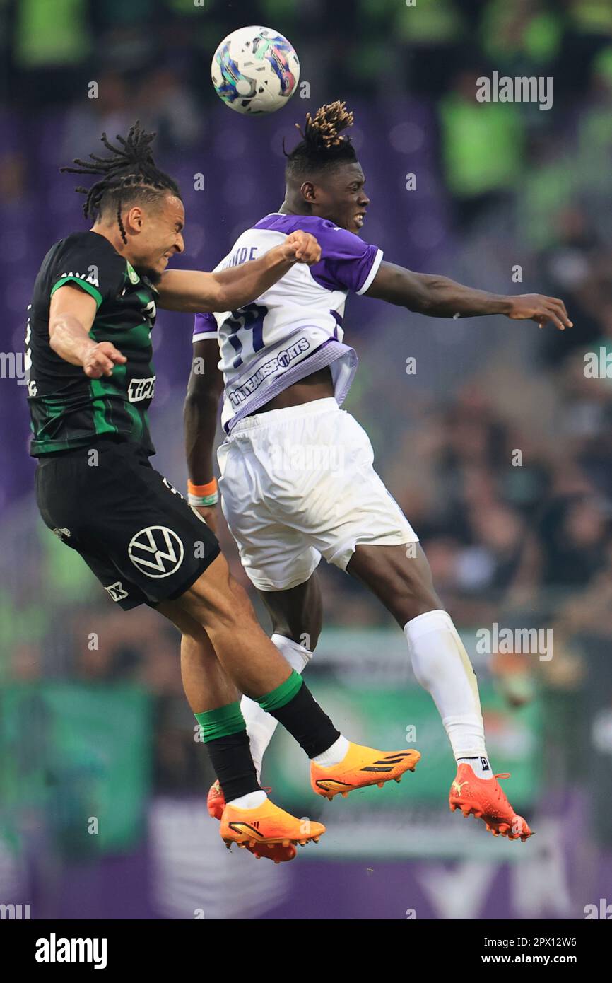 Budapest, Hungary. 01st May, 2023. Ujpest FC v Ferencvarosi TC