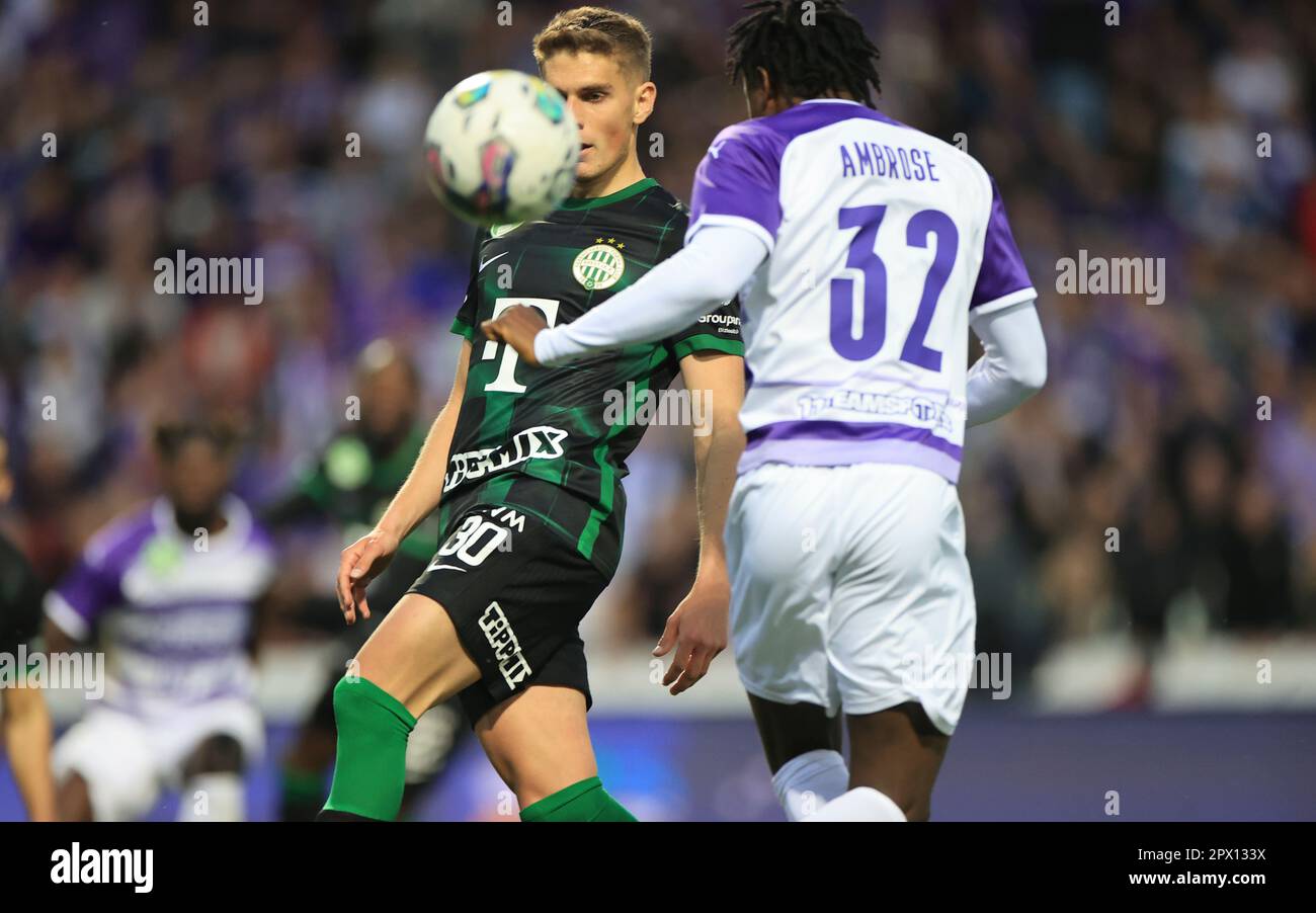 Budapest, Hungary. 01st May, 2023. Ujpest FC v Ferencvarosi TC