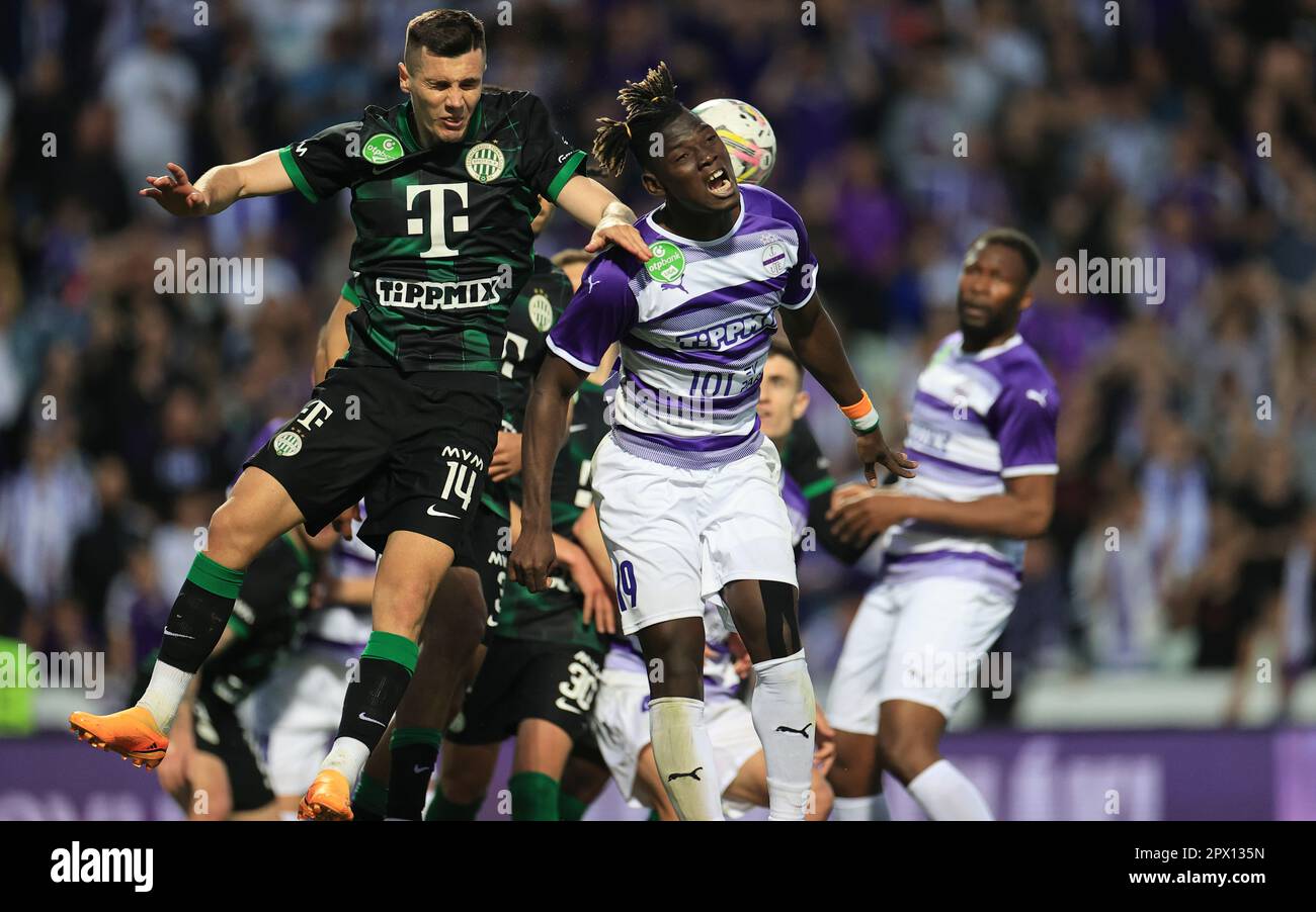 Budapest, Hungary. 01st May, 2023. Ujpest FC v Ferencvarosi TC