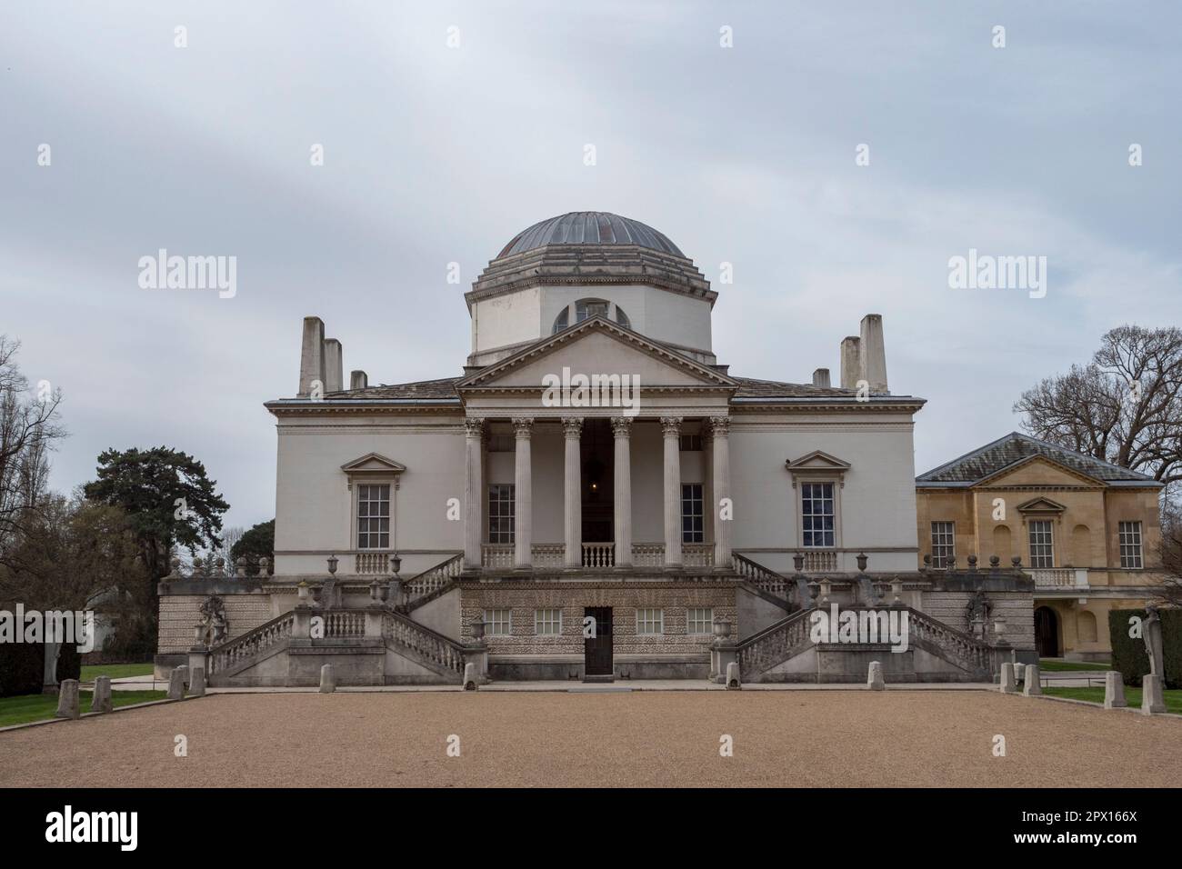Chiswick House, a magnificent neoPalladian villa in Chiswick Park, West London, UK Stock Photo