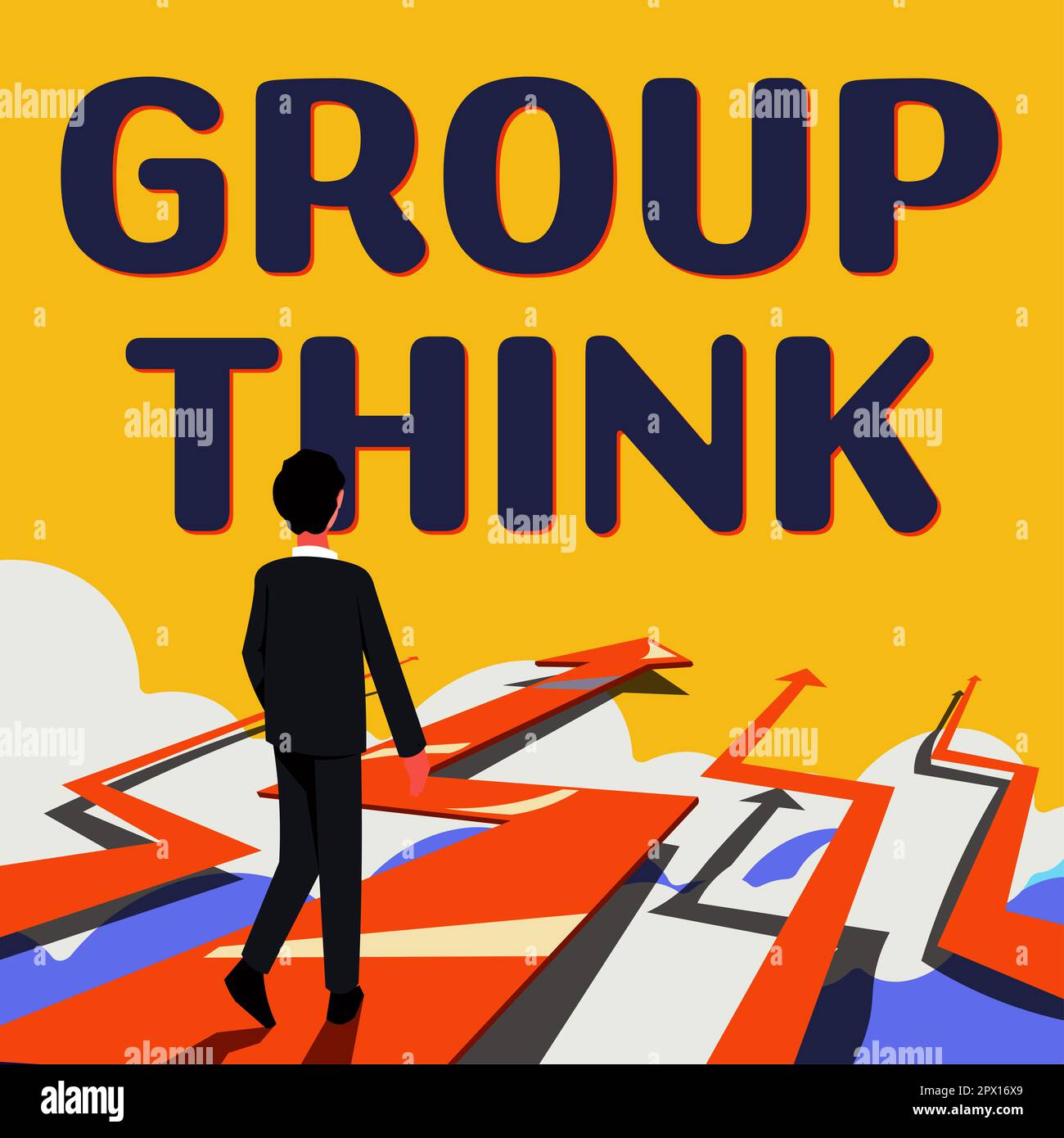 Conceptual caption Group Think, Concept meaning gather either formally ...