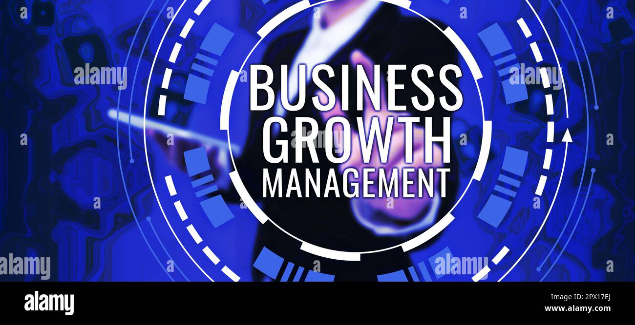 Conceptual display Business Growth Management, Business approach ...
