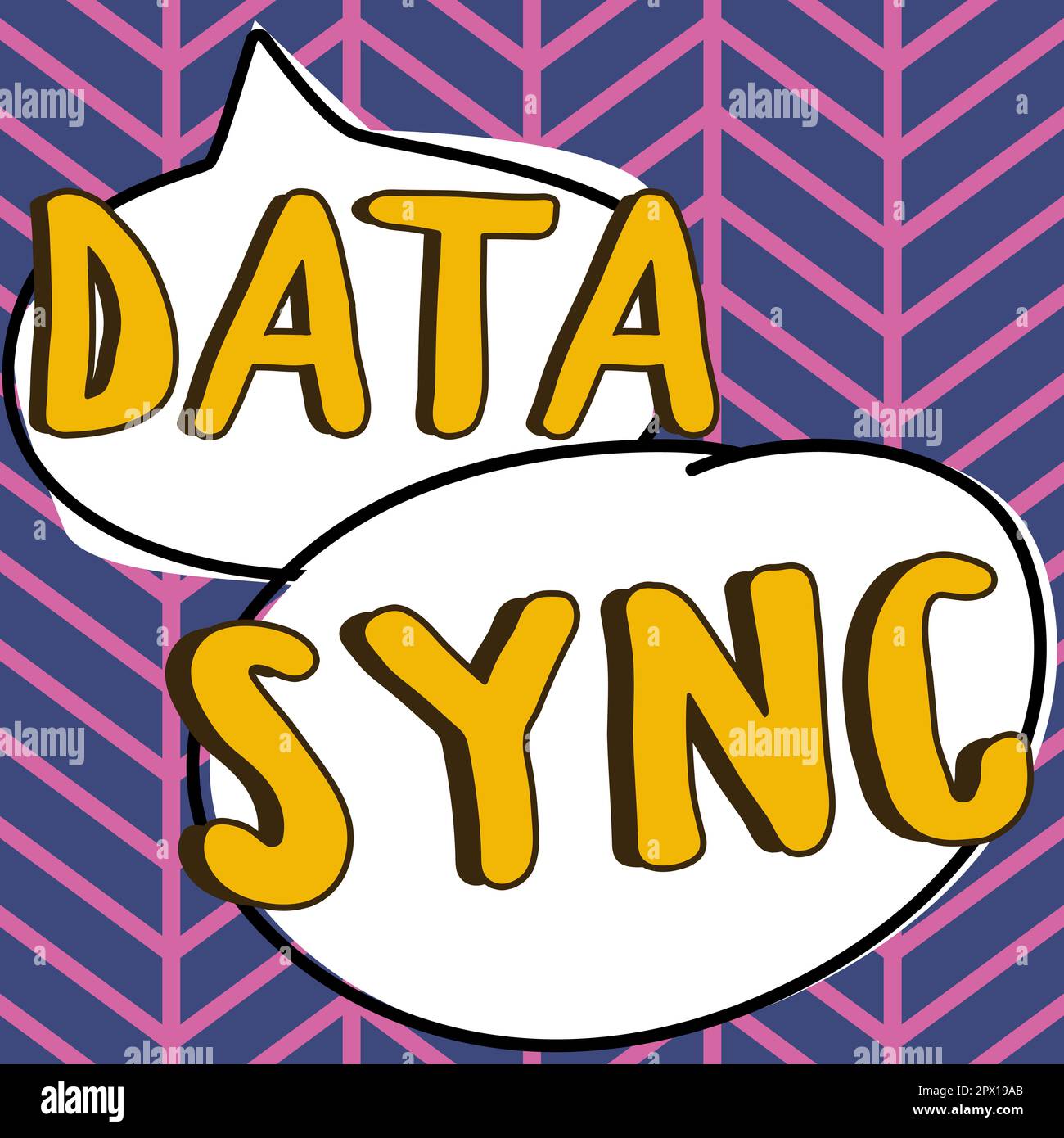 Inspiration Showing Sign Data Sync Word Written On Data That Is