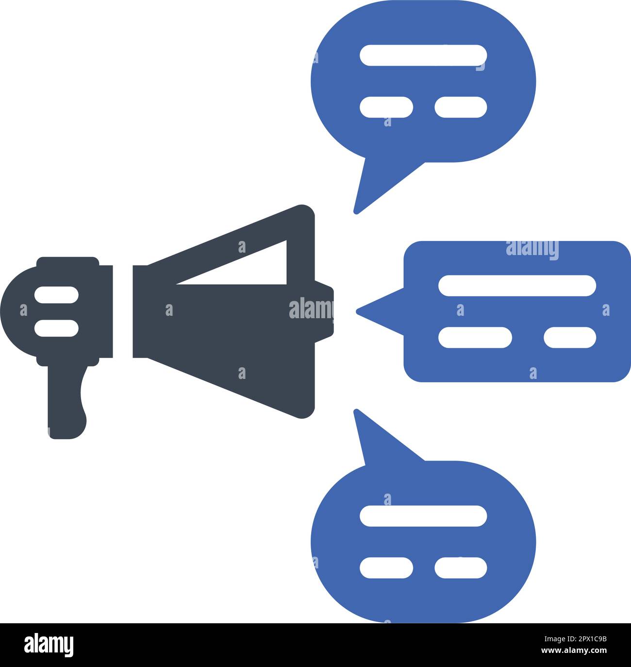 Advertisement feedback icon Stock Vector