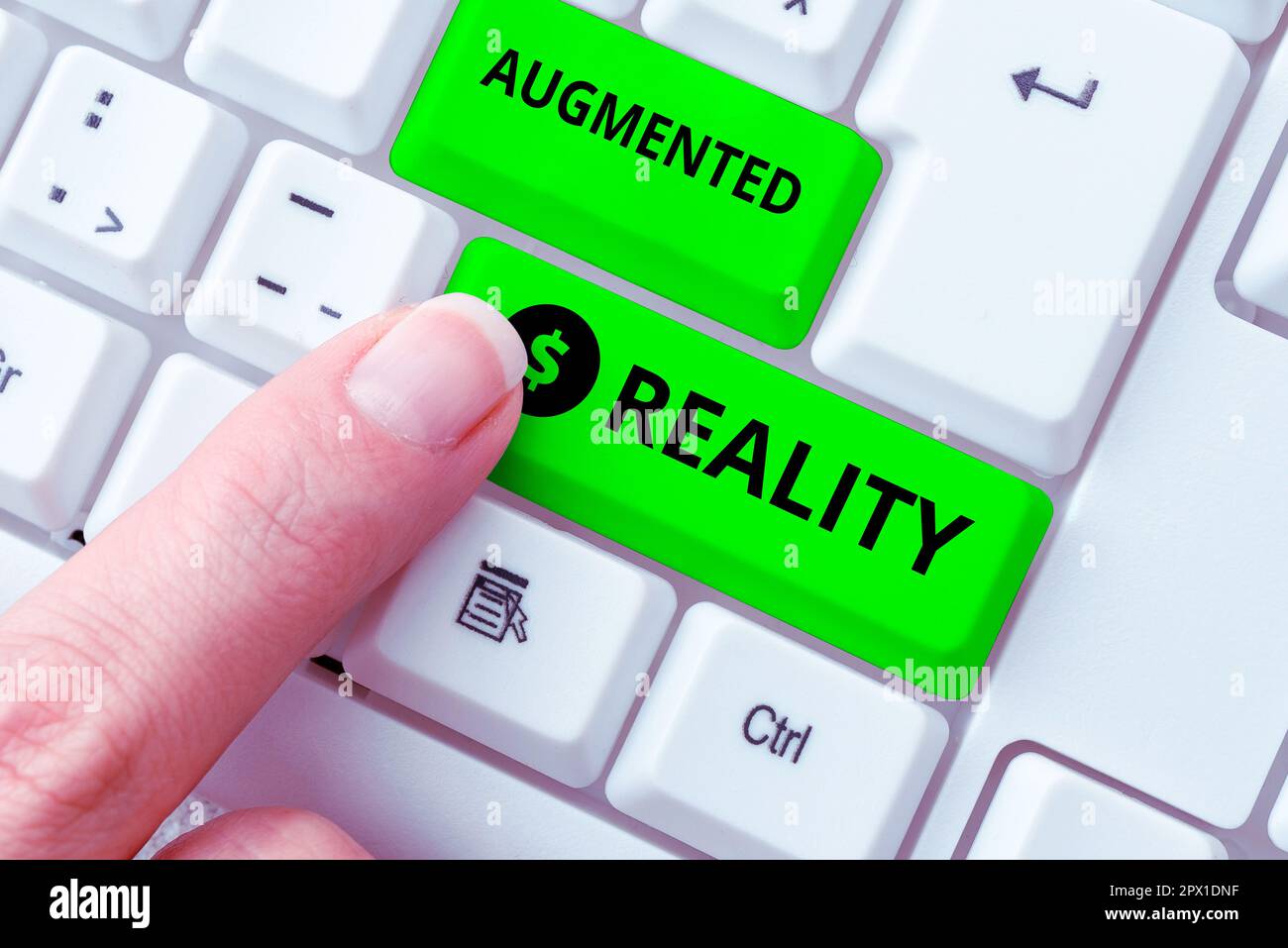Inspiration showing sign Augmented Reality, Internet Concept technology that imposes computer image on the real world Stock Photo