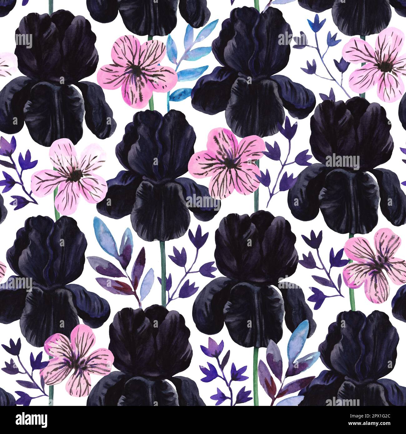 Noir Botanical Fabric Wallpaper and Home Decor  Spoonflower