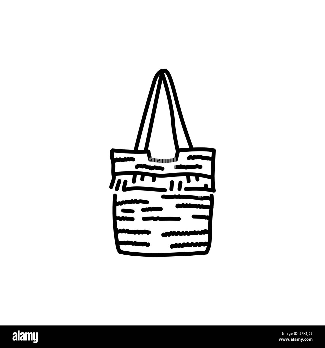 Summer beach bag black line icon. Pictogram for web page, mobile app ...