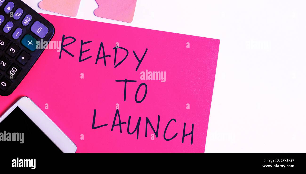 Conceptual display Ready To Launch, Internet Concept an event to ...