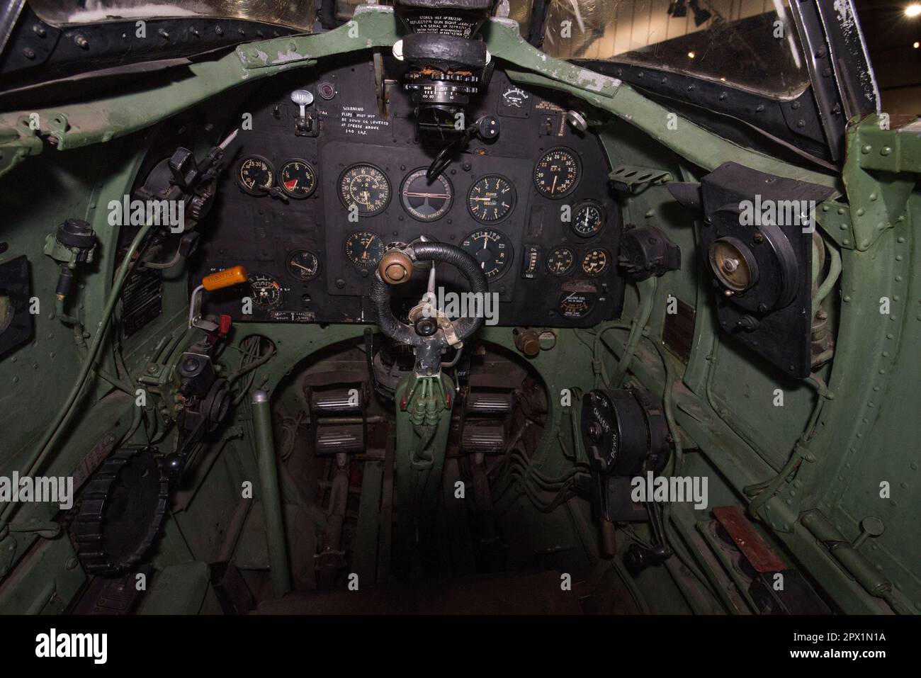 Supermarine Spitfire MkI cockpit interior Stock Photo - Alamy