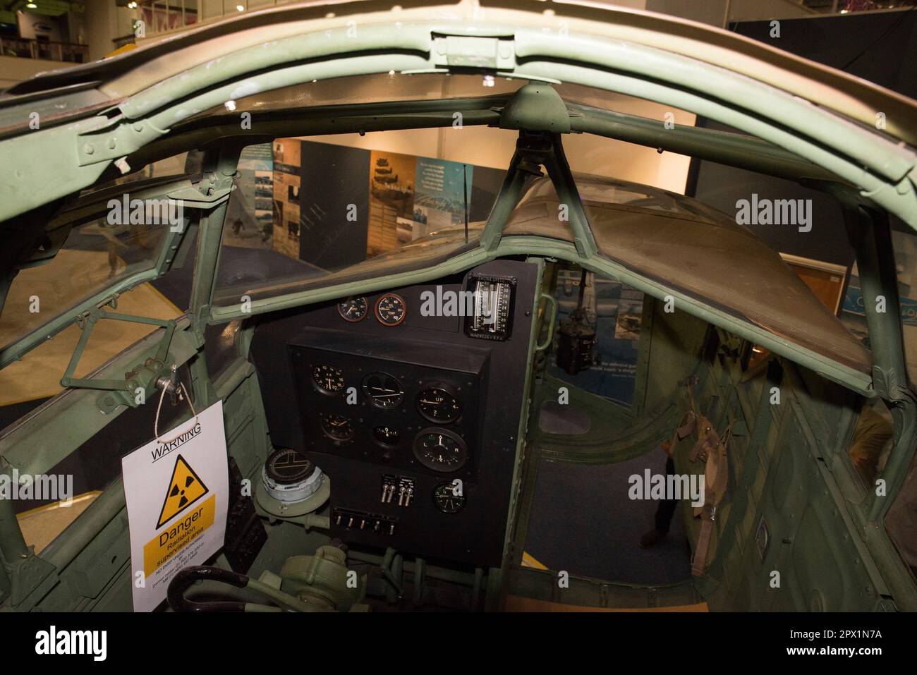 Bristol Blenheim IV cockpit interior Stock Photo