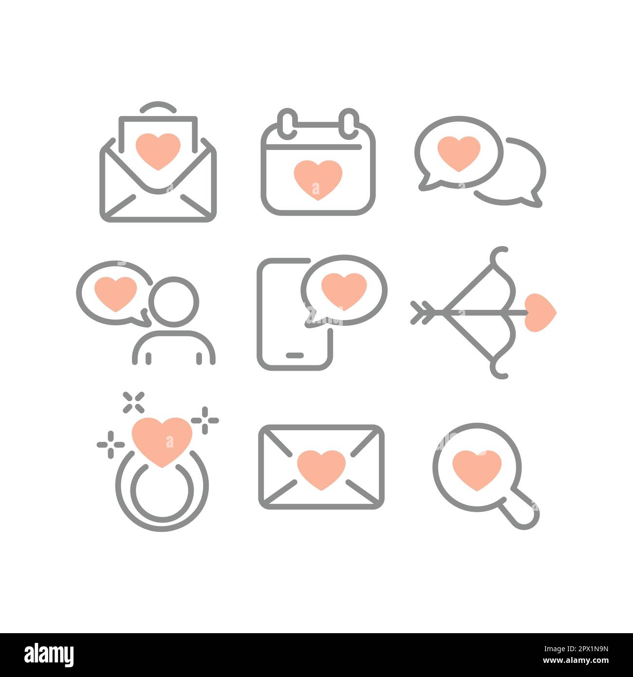 Dating app icons hi-res stock photography and images - Alamy