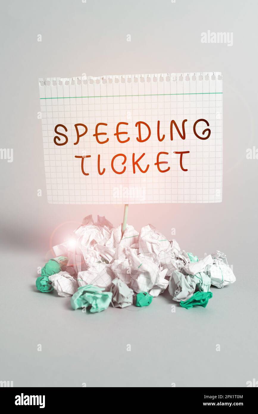 Text caption presenting Speeding Ticket, Business overview