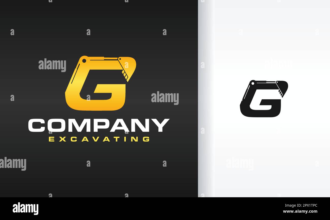 escavating leter g company logo Stock Vector Image & Art - Alamy