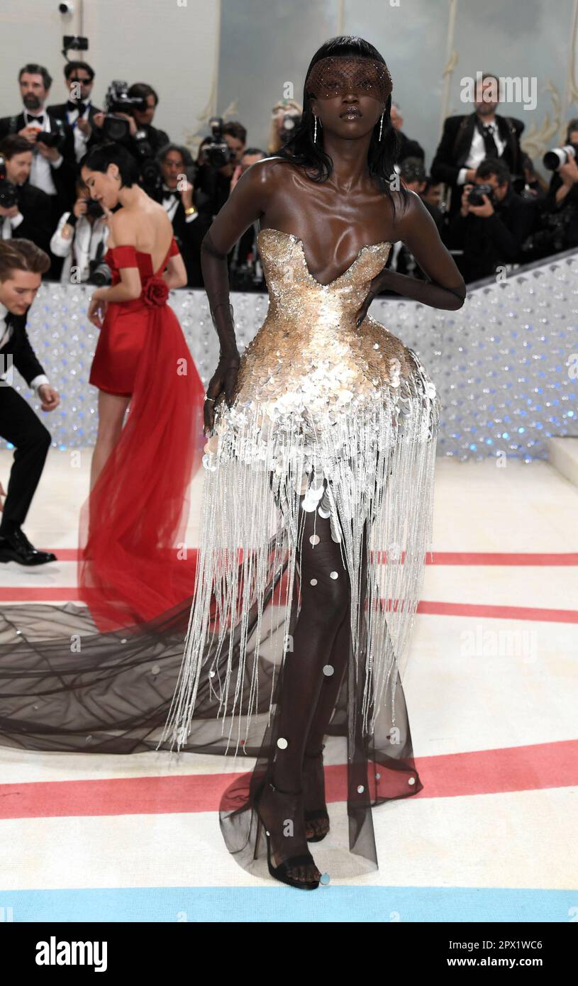 Anok Yai attends The Metropolitan Museum of Art's Costume Institute