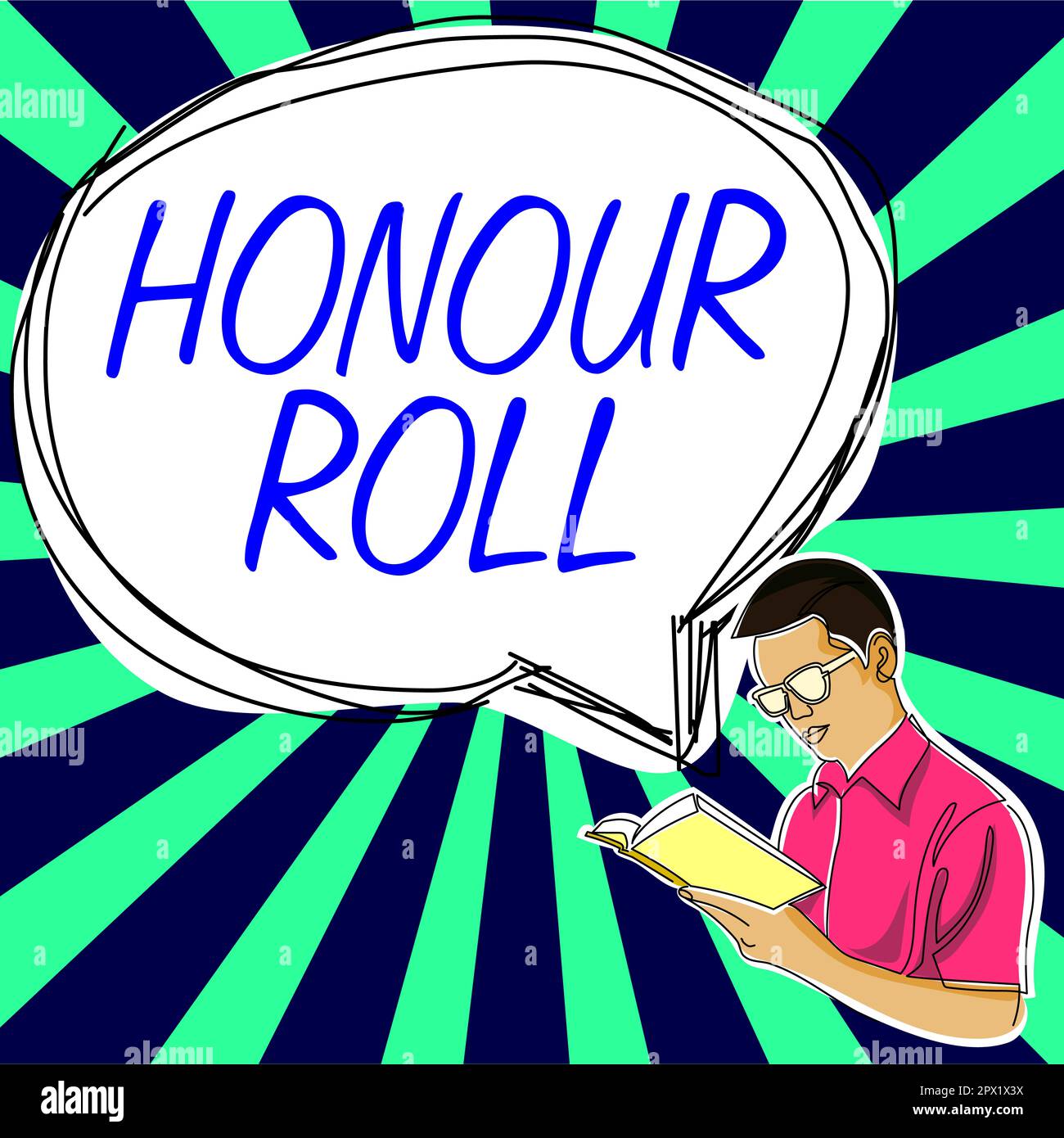 Text caption presenting Honour Roll, Concept meaning high respect great esteem for your parents elderly Stock Photo