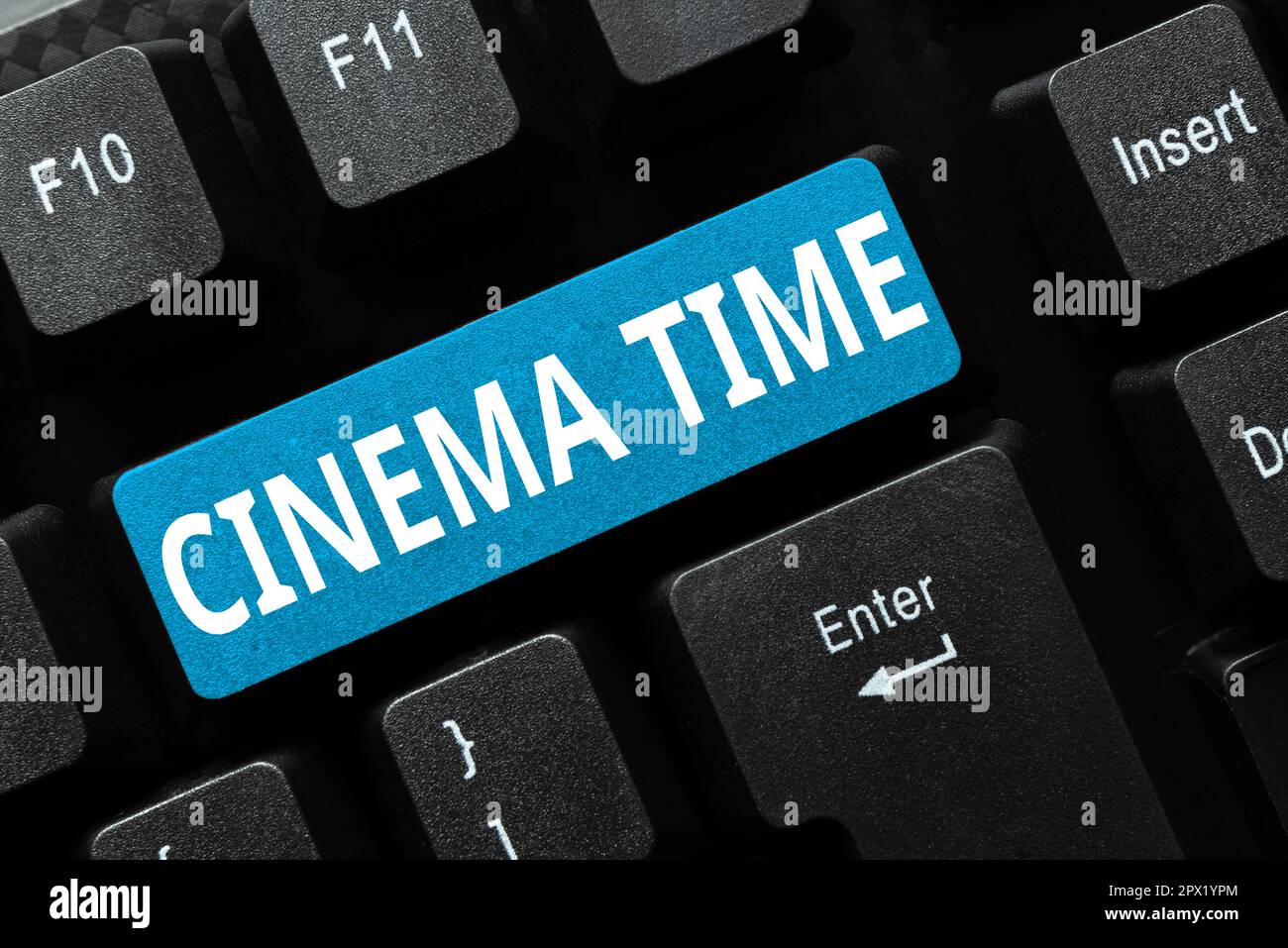 Inspiration showing sign Cinema Time, Word Written on which ...