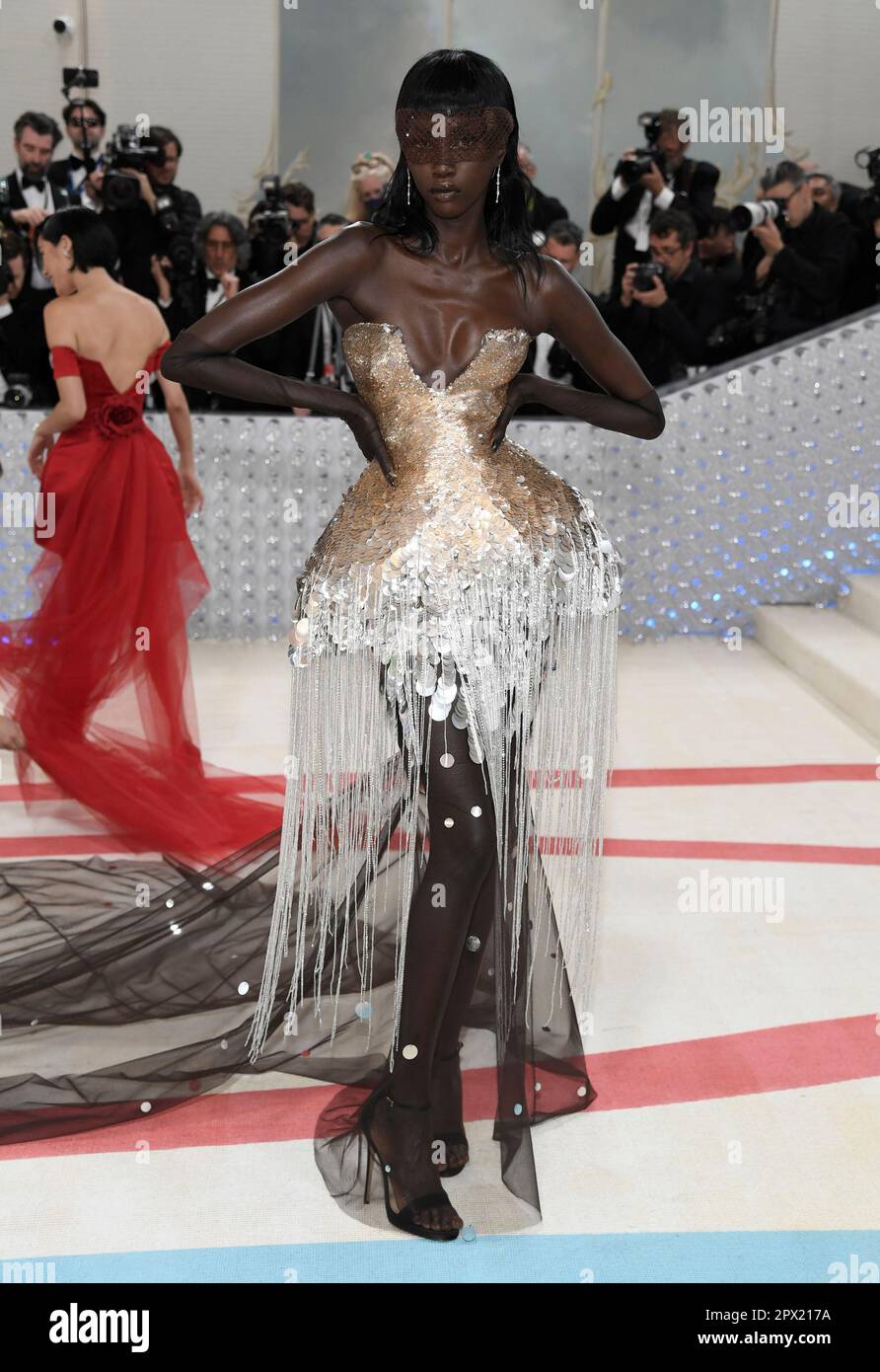 Anok Yai attends The Metropolitan Museum of Art's Costume Institute