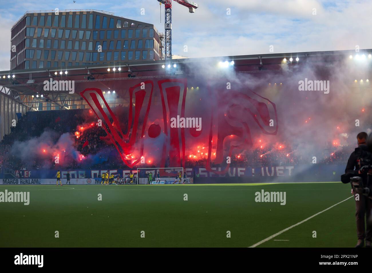 Oslo, Norway, 1st May, 2023. Great TIFO from Vålerenga's supporters. Credit: Frode Arnesen/Alamy Live News Stock Photo