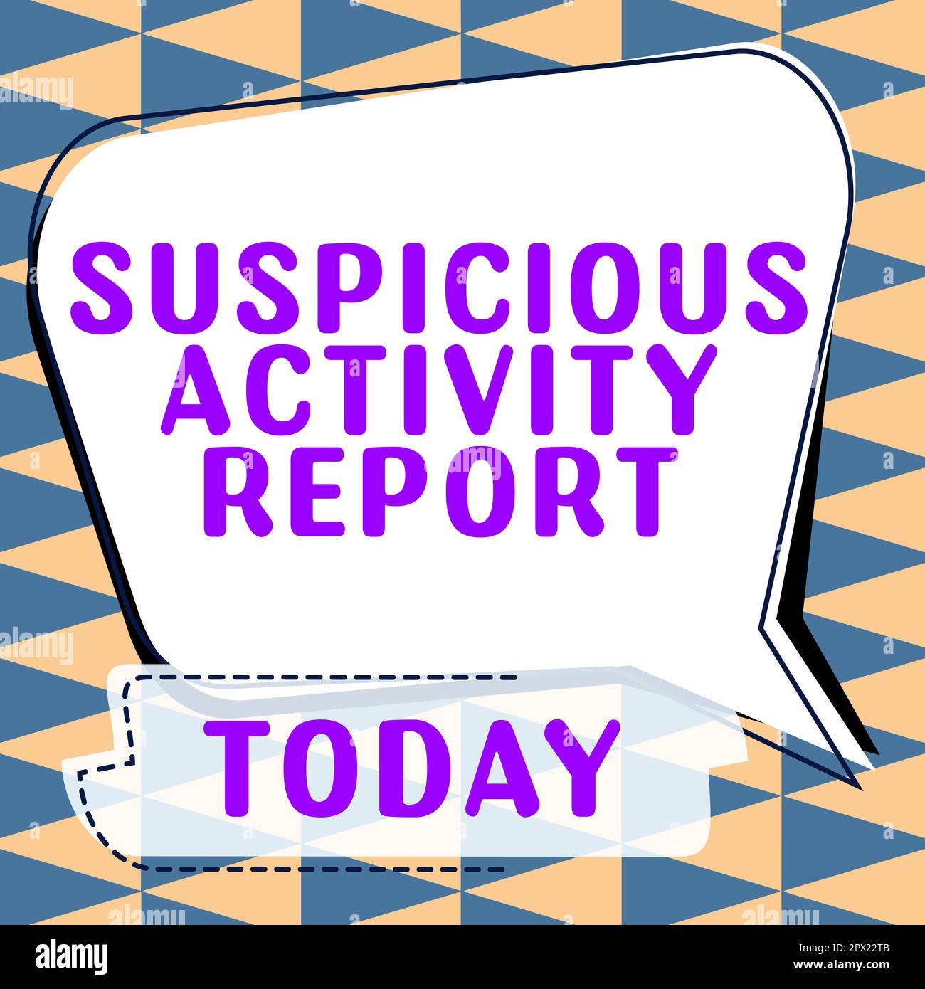 Writing displaying text Suspicious Activity Report, Word for account or