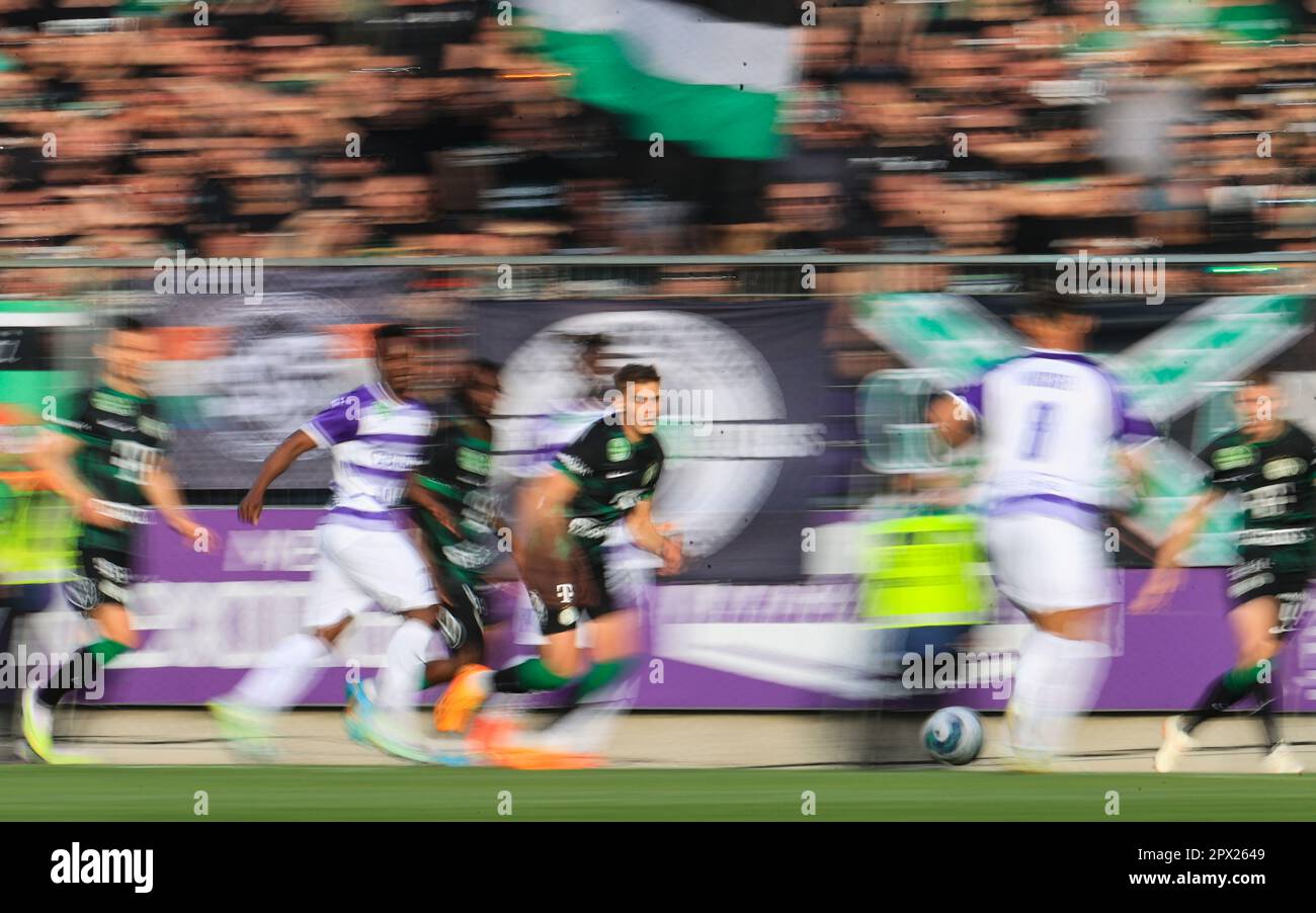 Budapest, Hungary. 01st May, 2023. Ujpest FC v Ferencvarosi TC