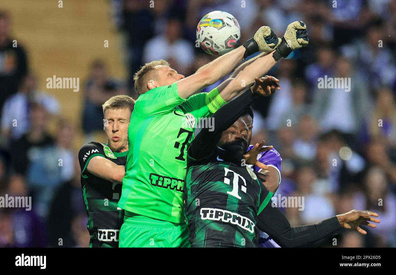 Budapest, Hungary. 01st May, 2023. Ujpest FC v Ferencvarosi TC