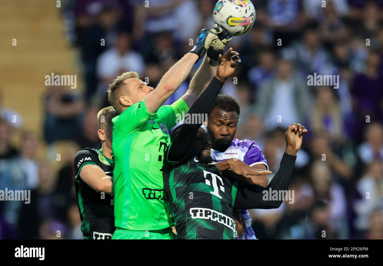 Budapest, Hungary. 01st May, 2023. Ujpest FC v Ferencvarosi TC