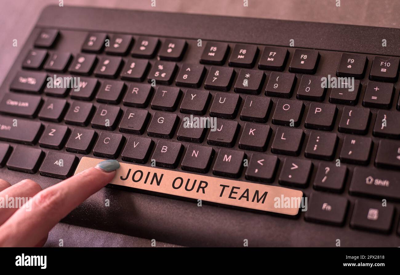 Inspiration showing sign Join Our Team, Business concept Allied ...