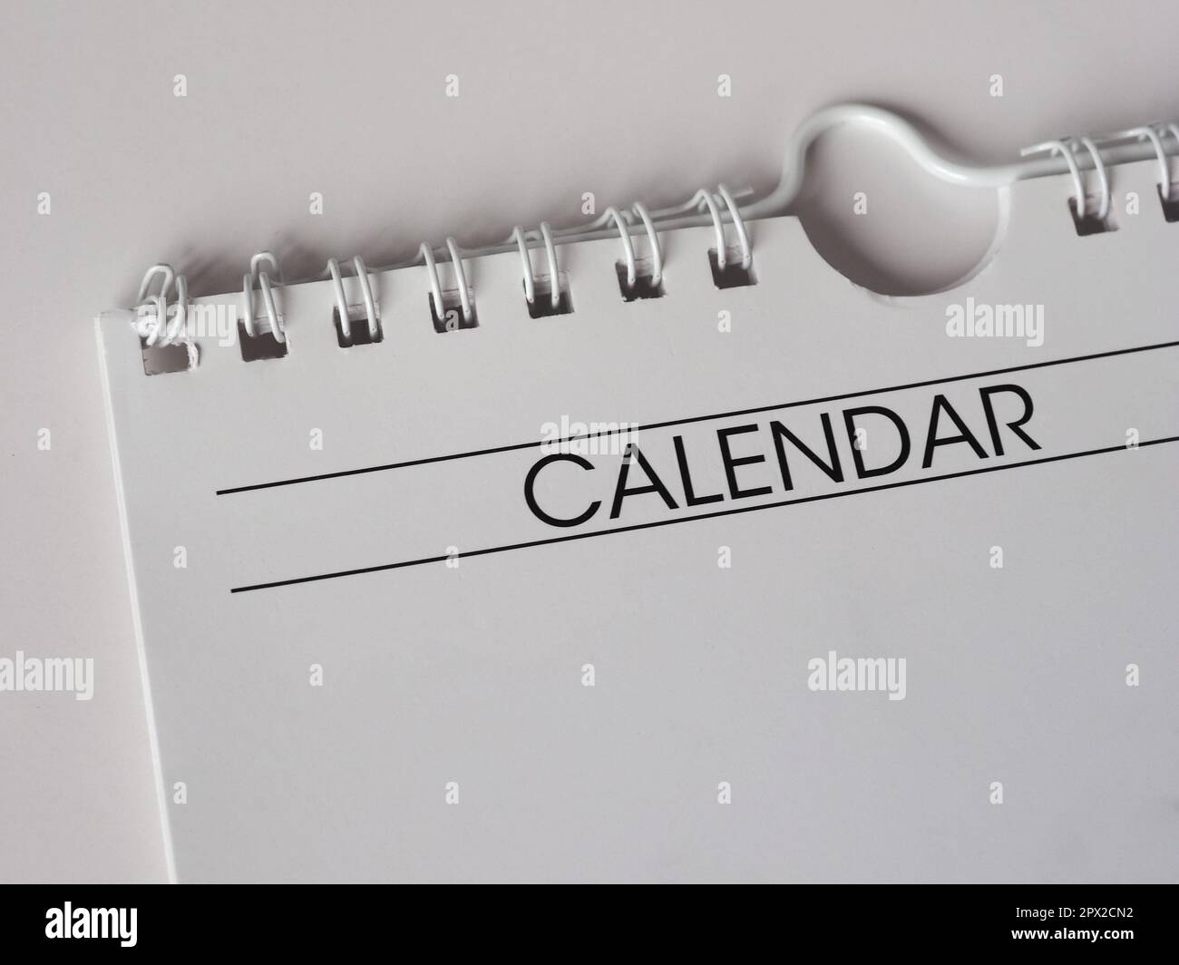 blank calendar page with copy space useful as background Stock Photo ...