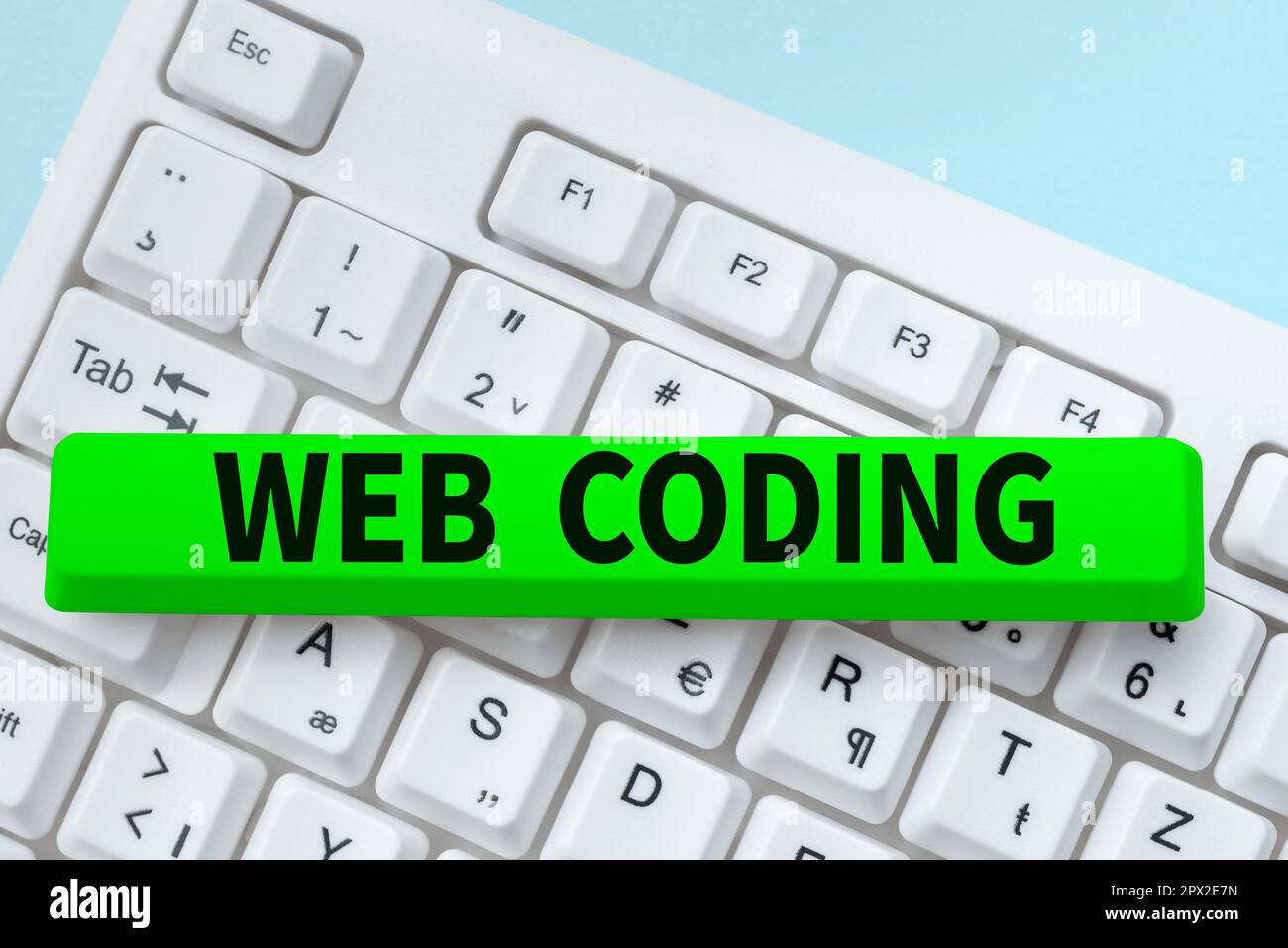 Conceptual display Web Coding, Word for work involved in developing a web site for the Internet Stock Photo