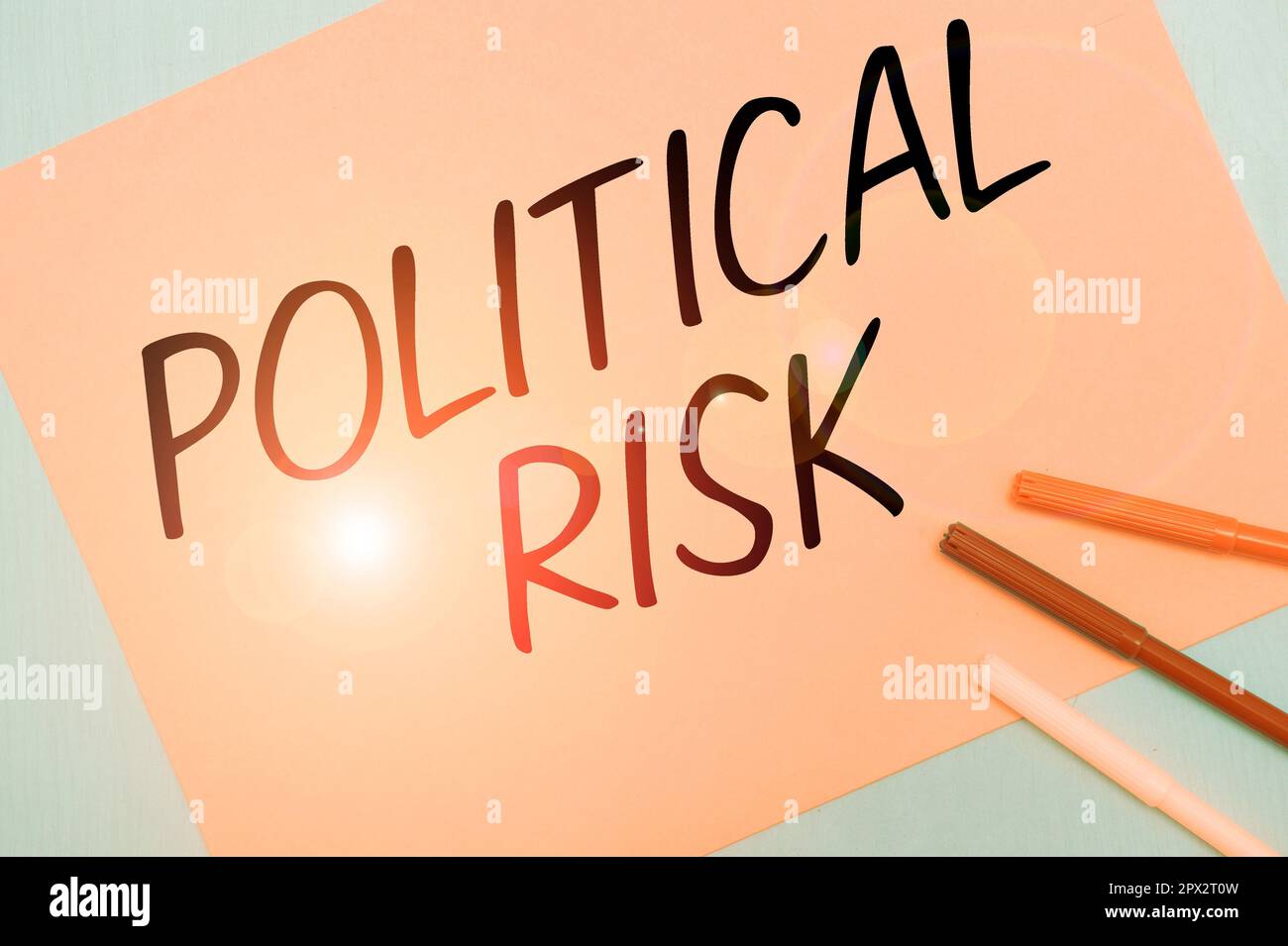 Hand writing sign Political Risk, Business idea communications person ...