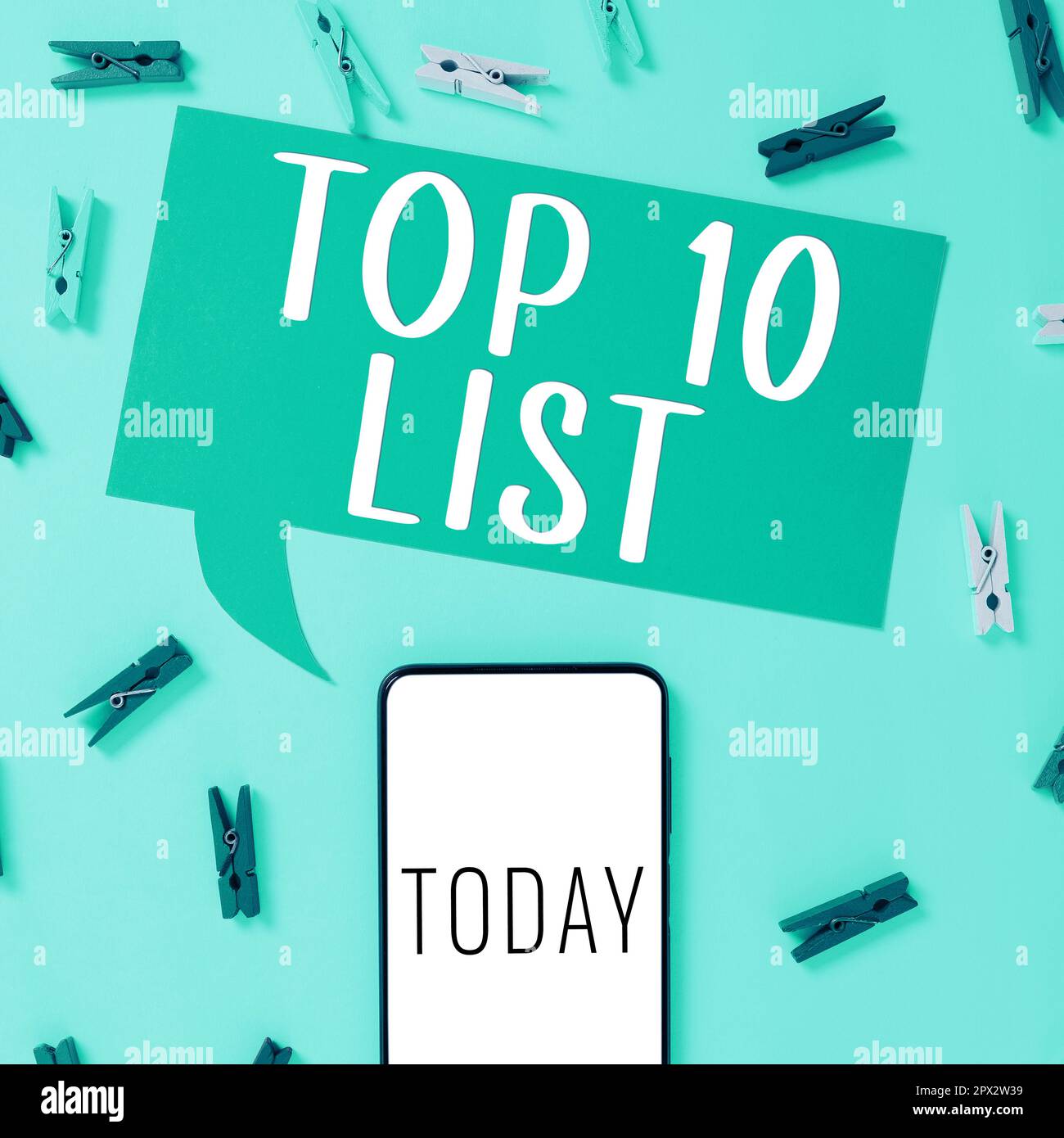 Particular List Text caption presenting Top 10 List, Business approach the ten most ...
