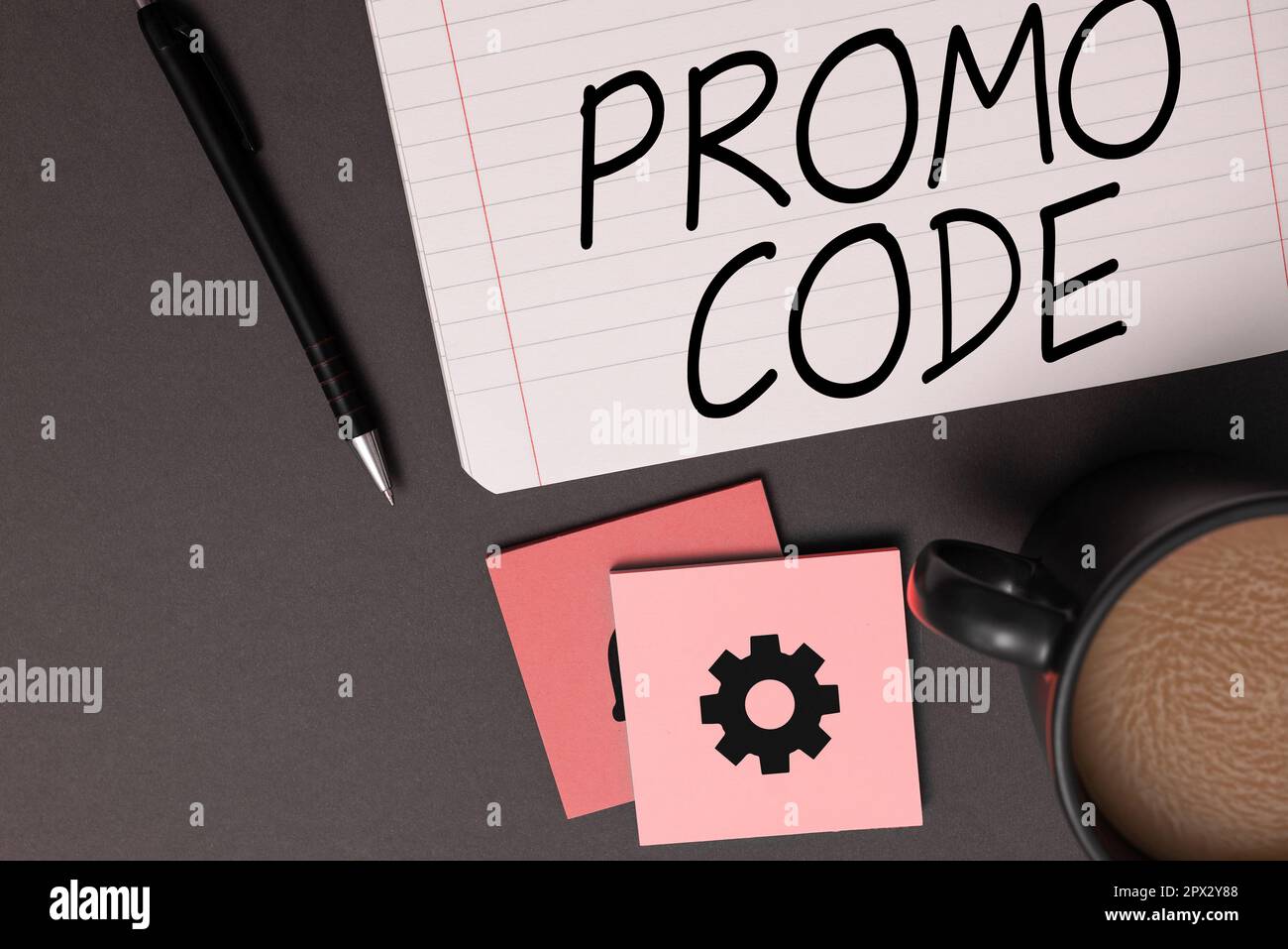 Conceptual caption Promo Code, Business showcase digital numbers that