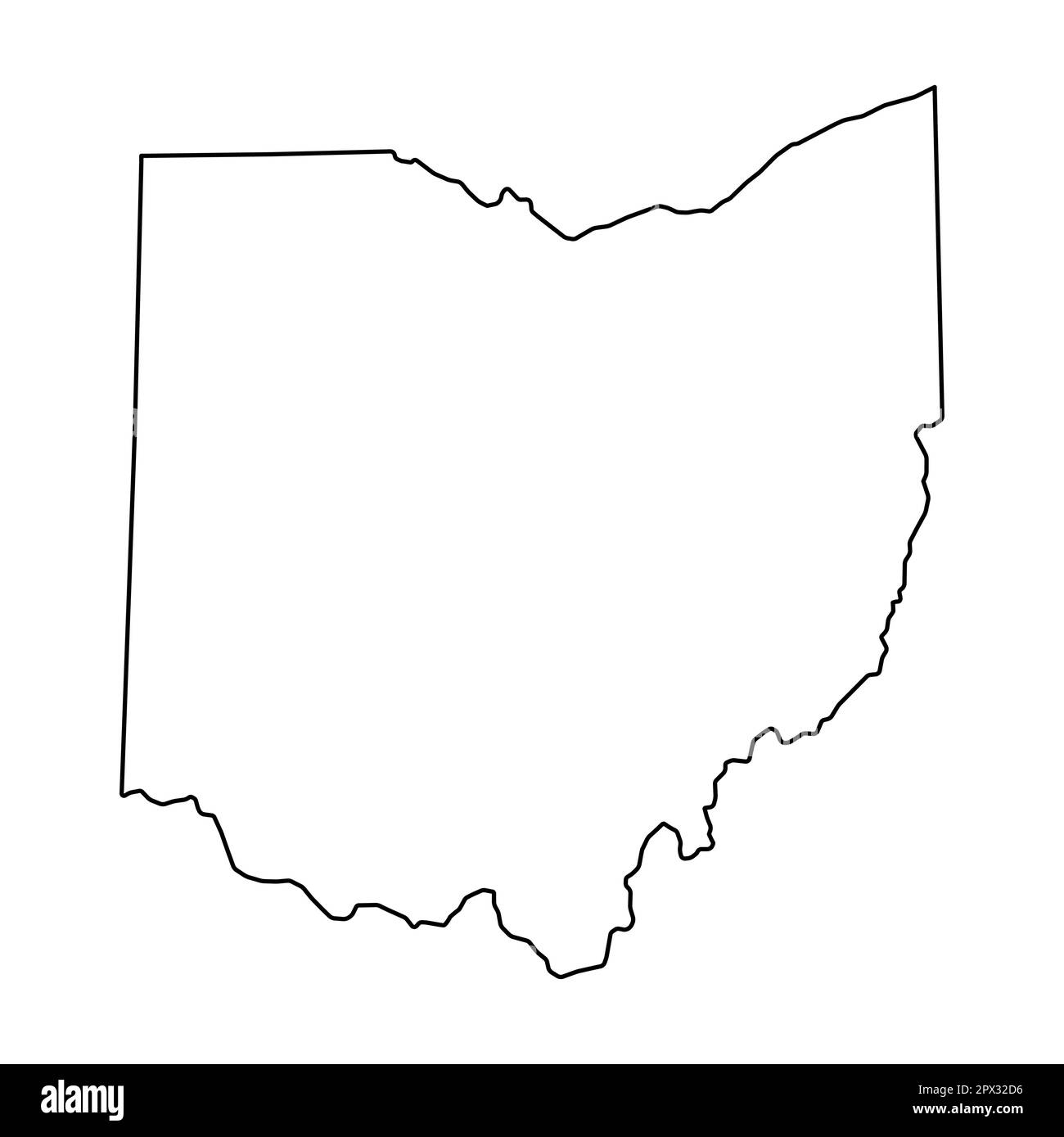 Ohio Shape Vector