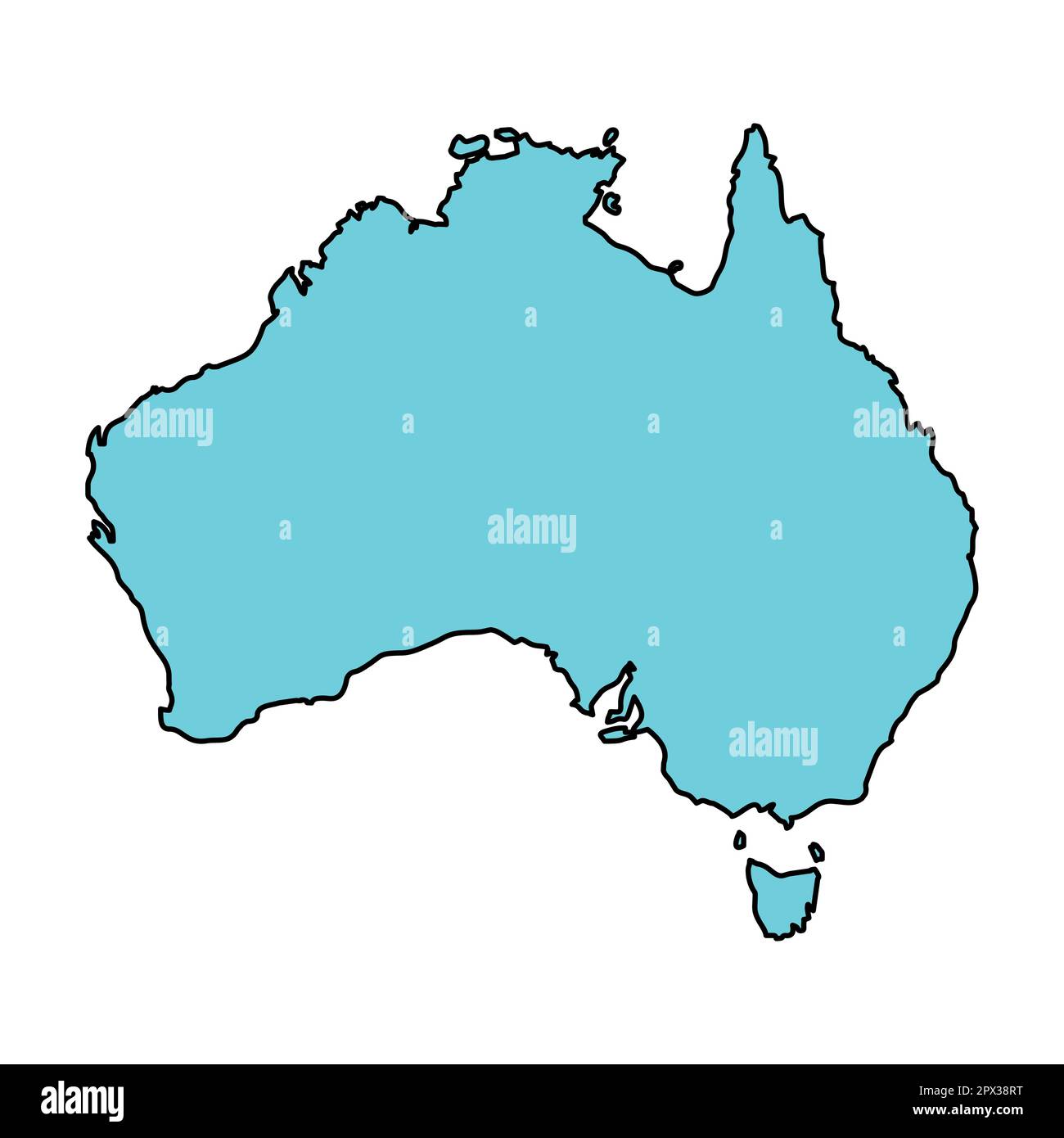 Australia map icon, geography blank concept, isolated graphic ...
