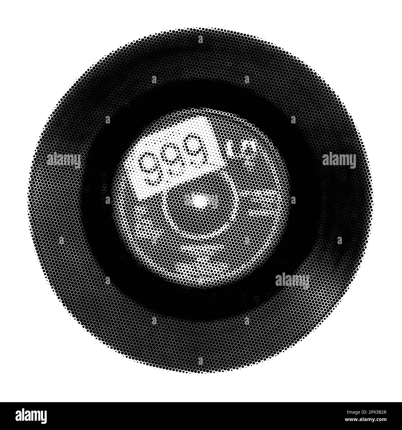 Musical collage pop art vector Black and White Stock Photos