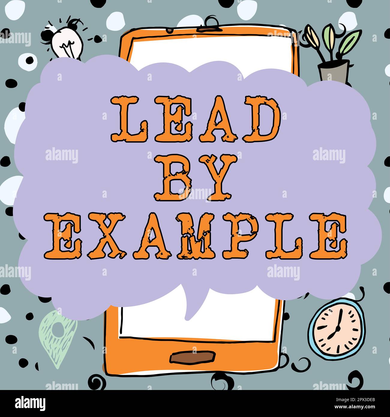 Hand writing sign Lead By Example, Conceptual photo Be a mentor leader ...