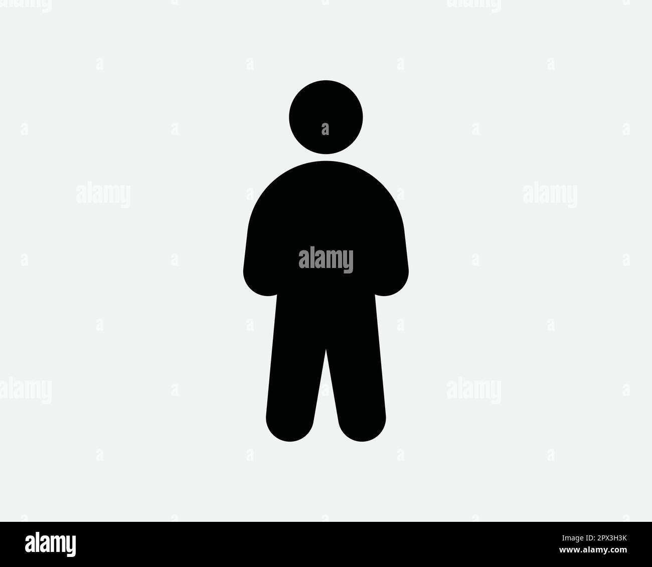 Human Stick Figure Icon. Man Person Standing Symbol. Stickman Character  Profile Avatar User Sign Black Vector Graphic Illustration Clipart Cricut  Cut Stock Vector Image & Art - Alamy