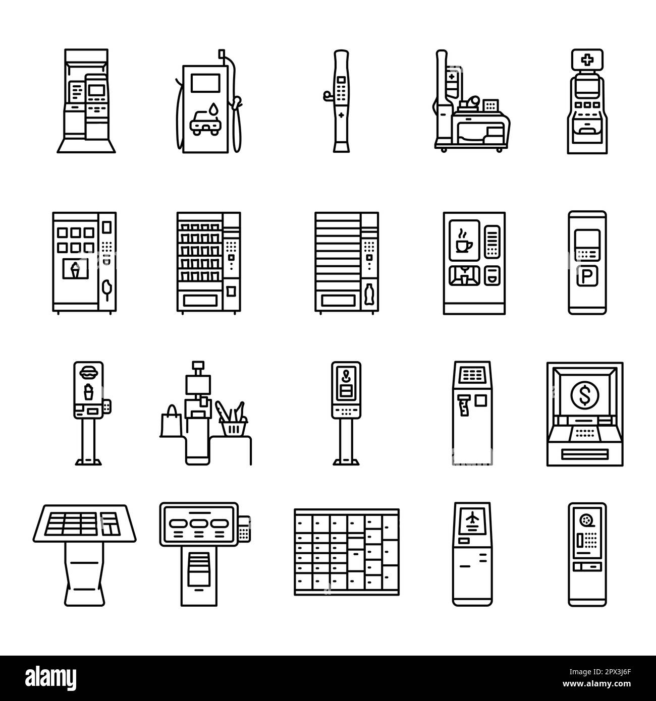 check-in-vending-machines-stock-vector-images-alamy