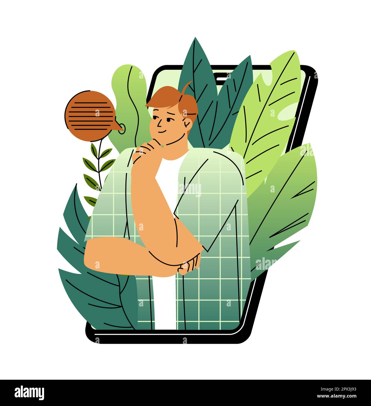 Online service or platform Stock Vector