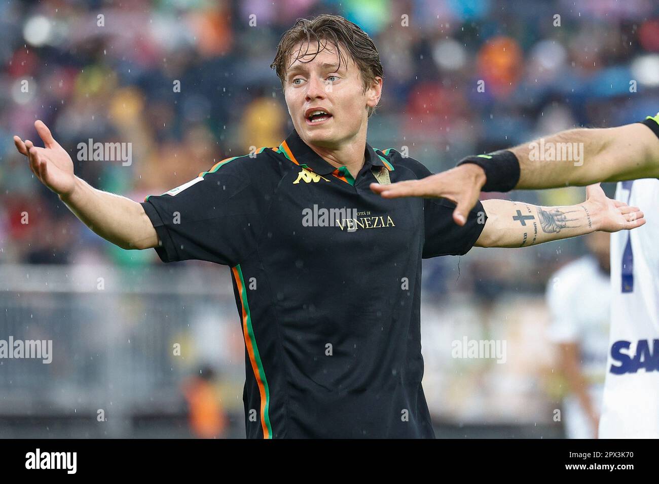 Venice, Italy. 01st May, 2023. Magnus Andersen (Venezia) during Venezia FC  vs Modena FC, Italian soccer