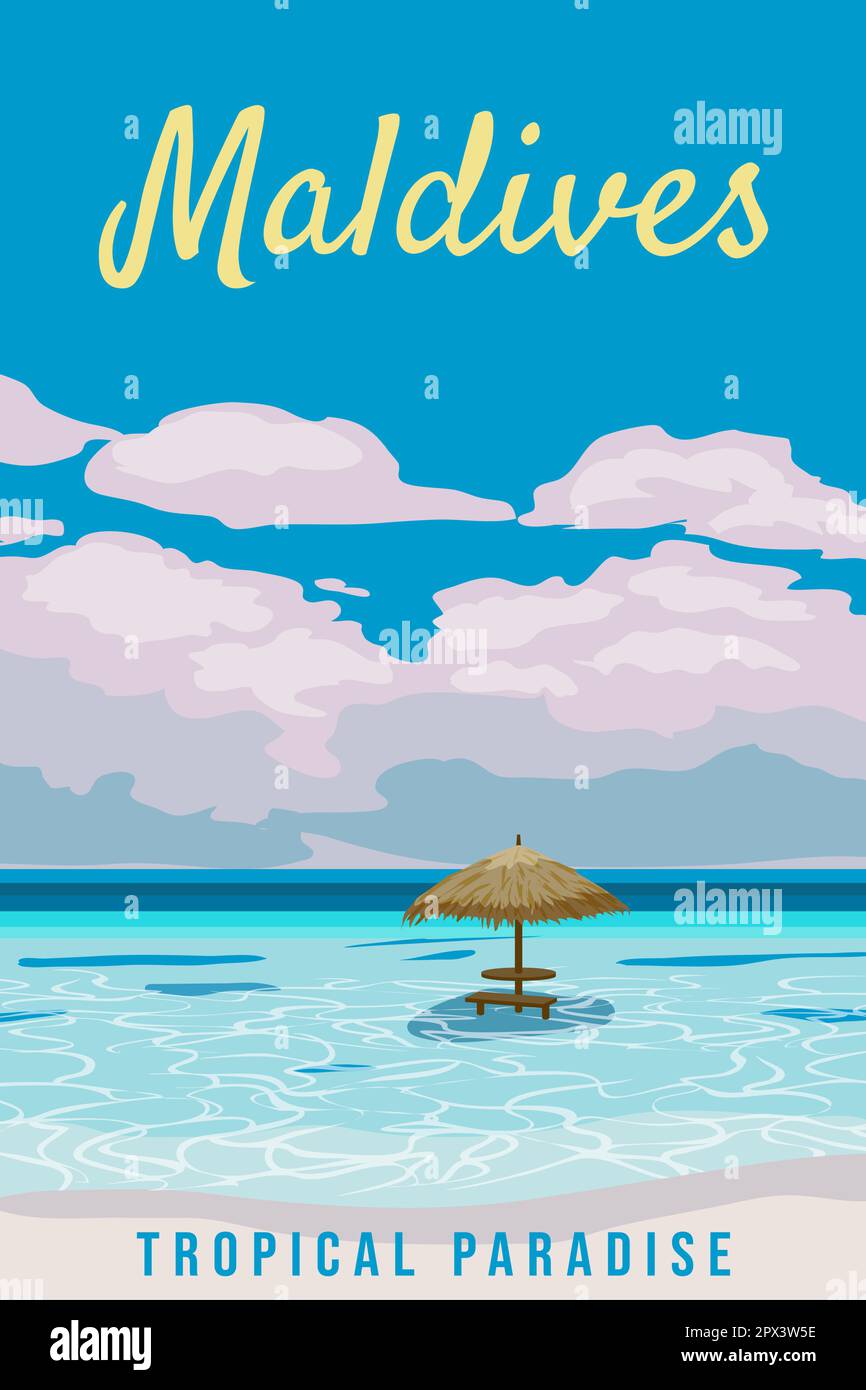 Paradise island, bahamas illustration Stock Vector Images - Page 2 - Alamy