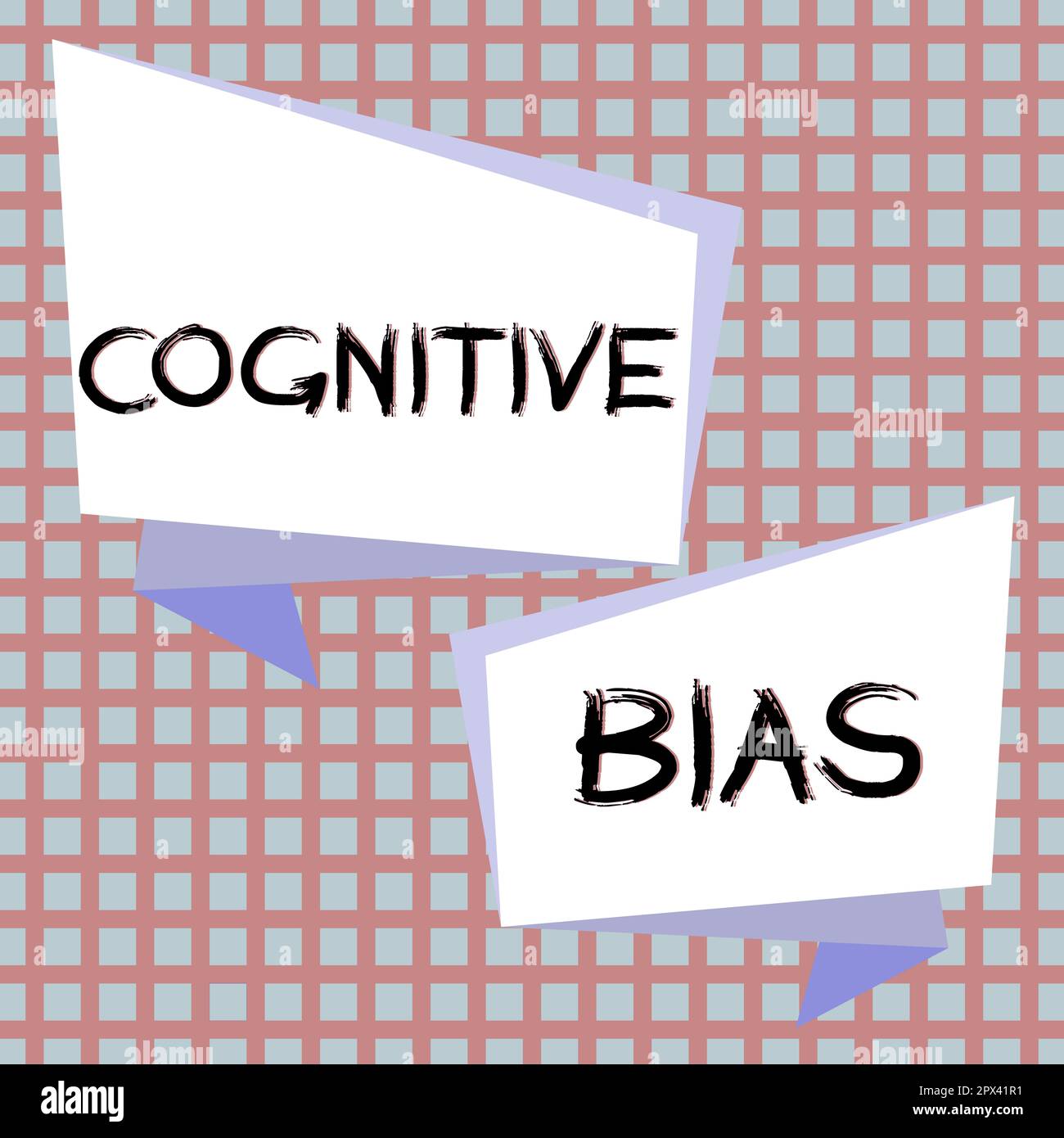 Hand writing sign Cognitive Bias, Business overview Psychological ...
