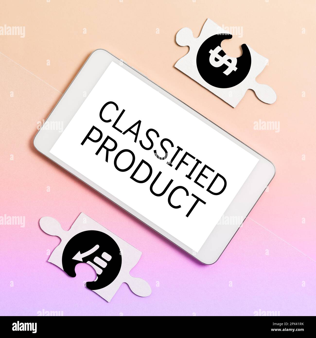 Conceptual display Classified Product, Word for Sensitive Data Top ...