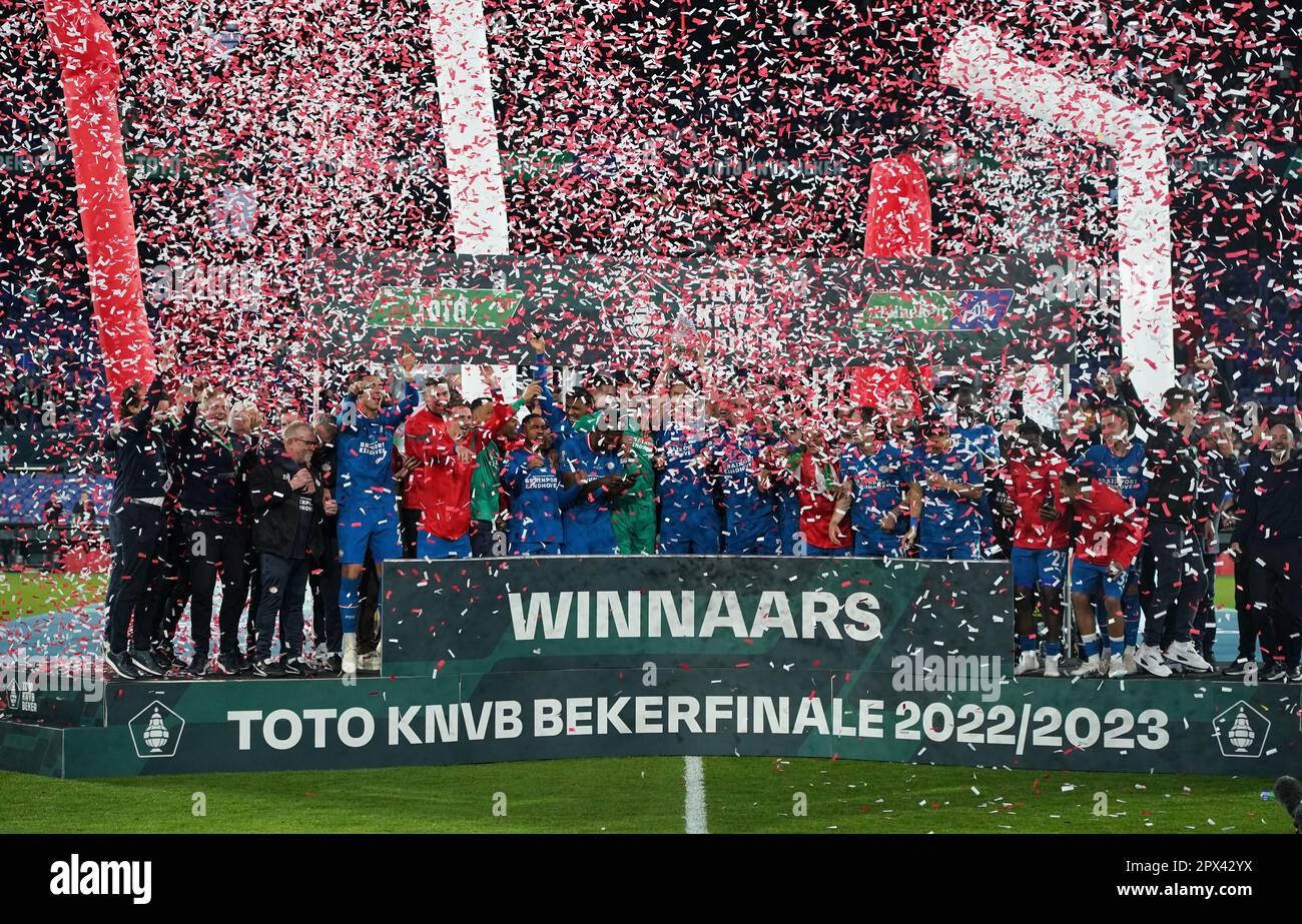 PSV Eindhoven win the KNVB Beker (Dutch Cup) for the 10th time in their  history with the 2-1 win over Ajax : r/soccerbanners