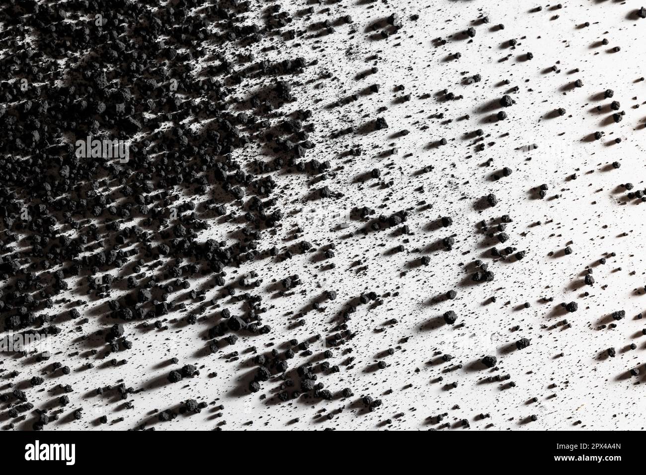 Iron nanoparticles in a lab burning as they oxidate super quick once in contact with air Stock Photo