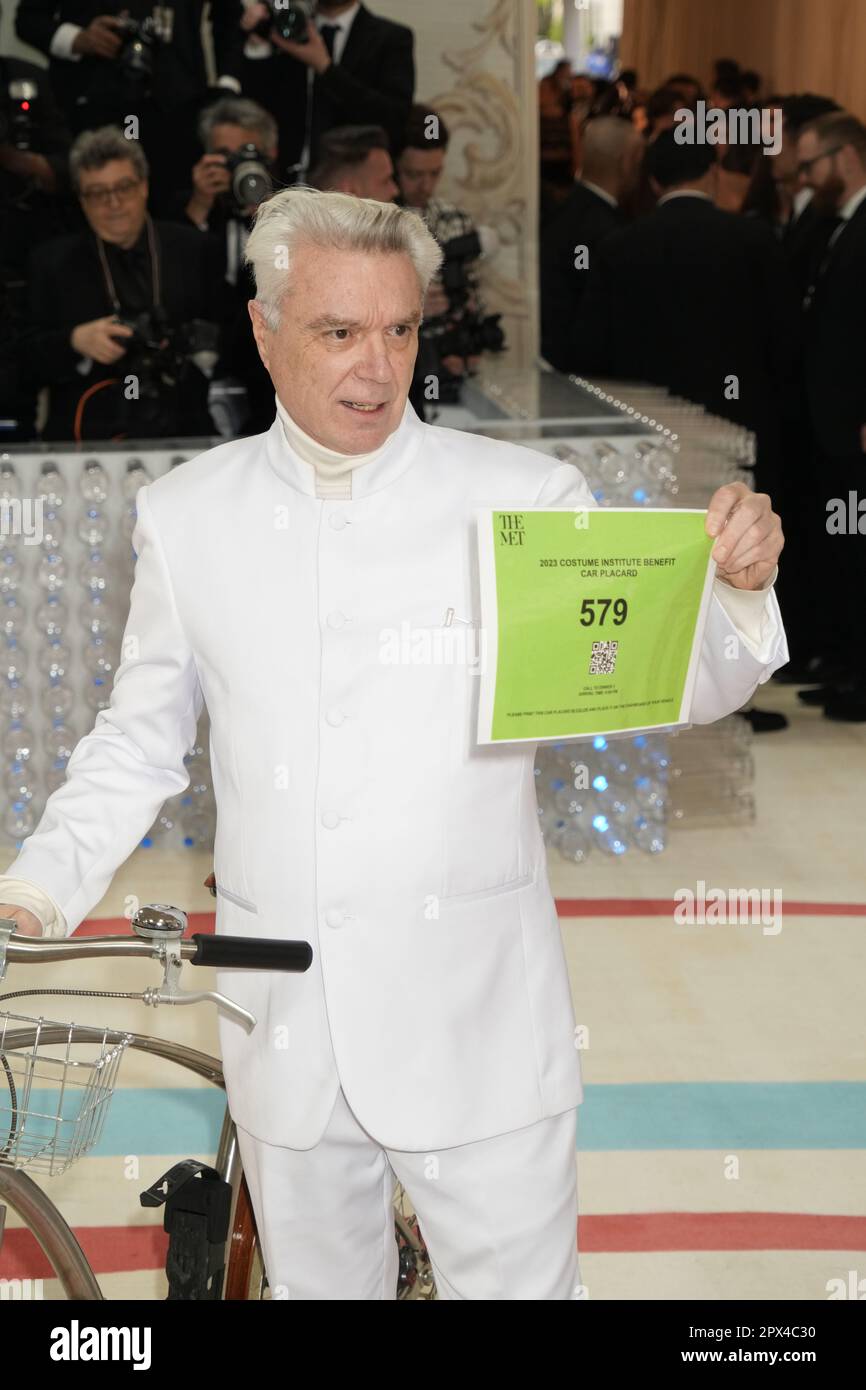 New York, USA. 01st May, 2023. David Byrne on the red carpet during The