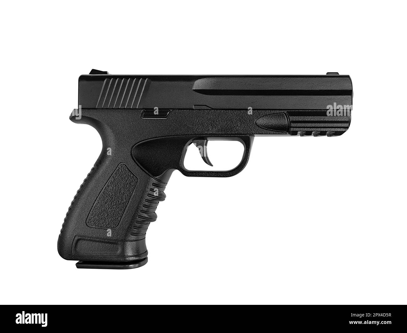Pistol isolated on white background Stock Photo - Alamy