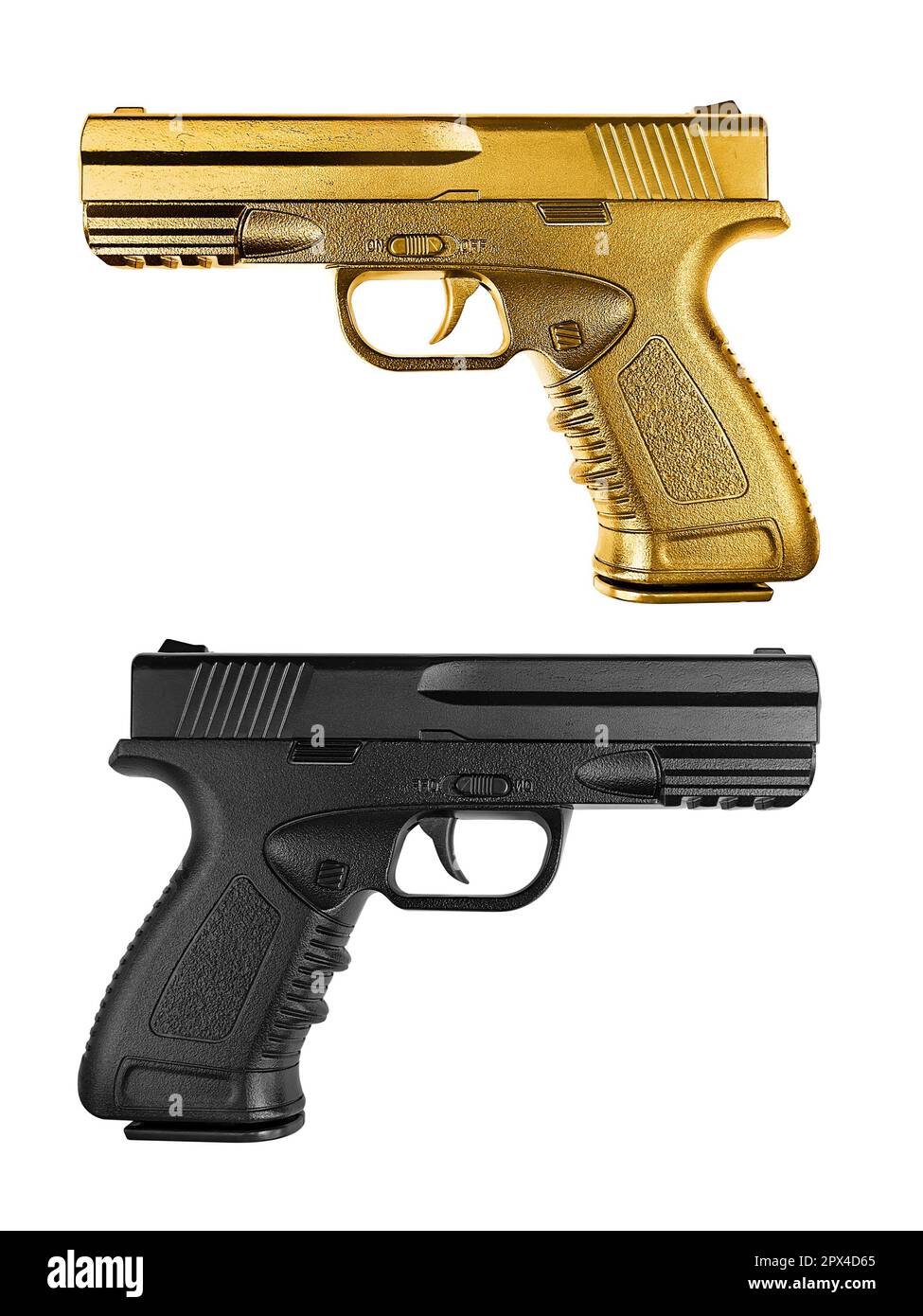 Pistol isolated on white background Stock Photo - Alamy