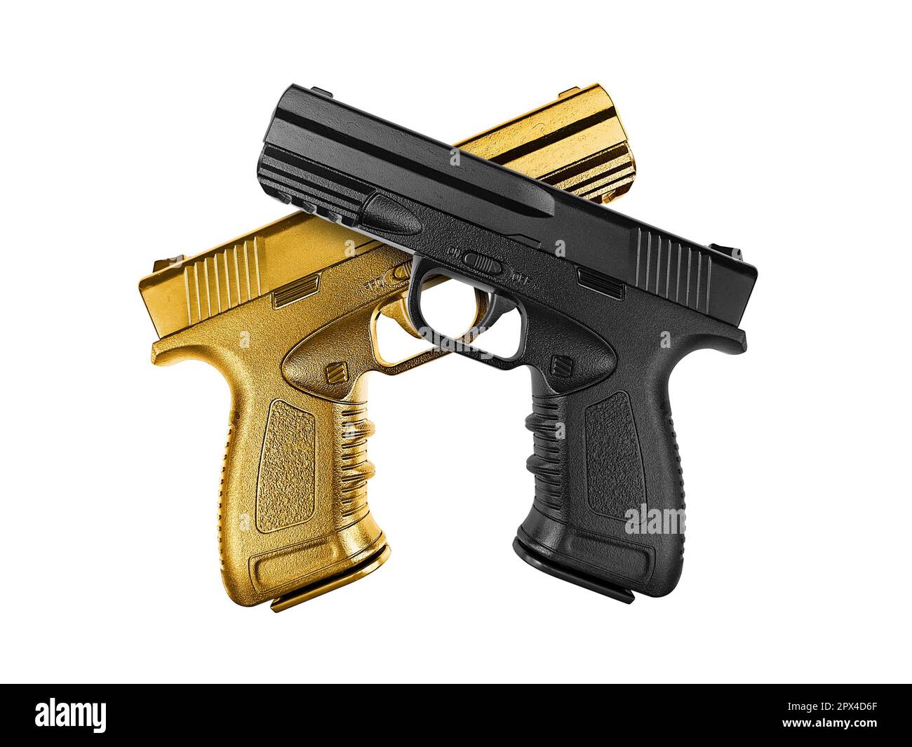 Pistol isolated on white background Stock Photo - Alamy